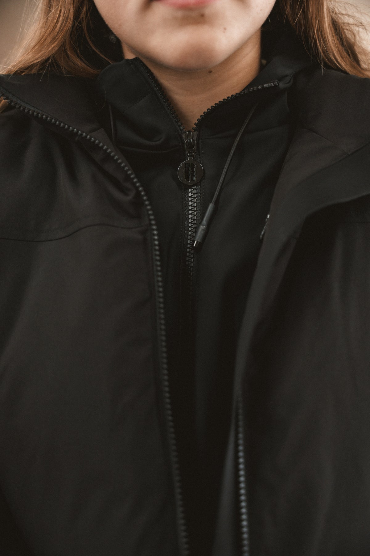The Motion Teen Two Layer Coat - Black