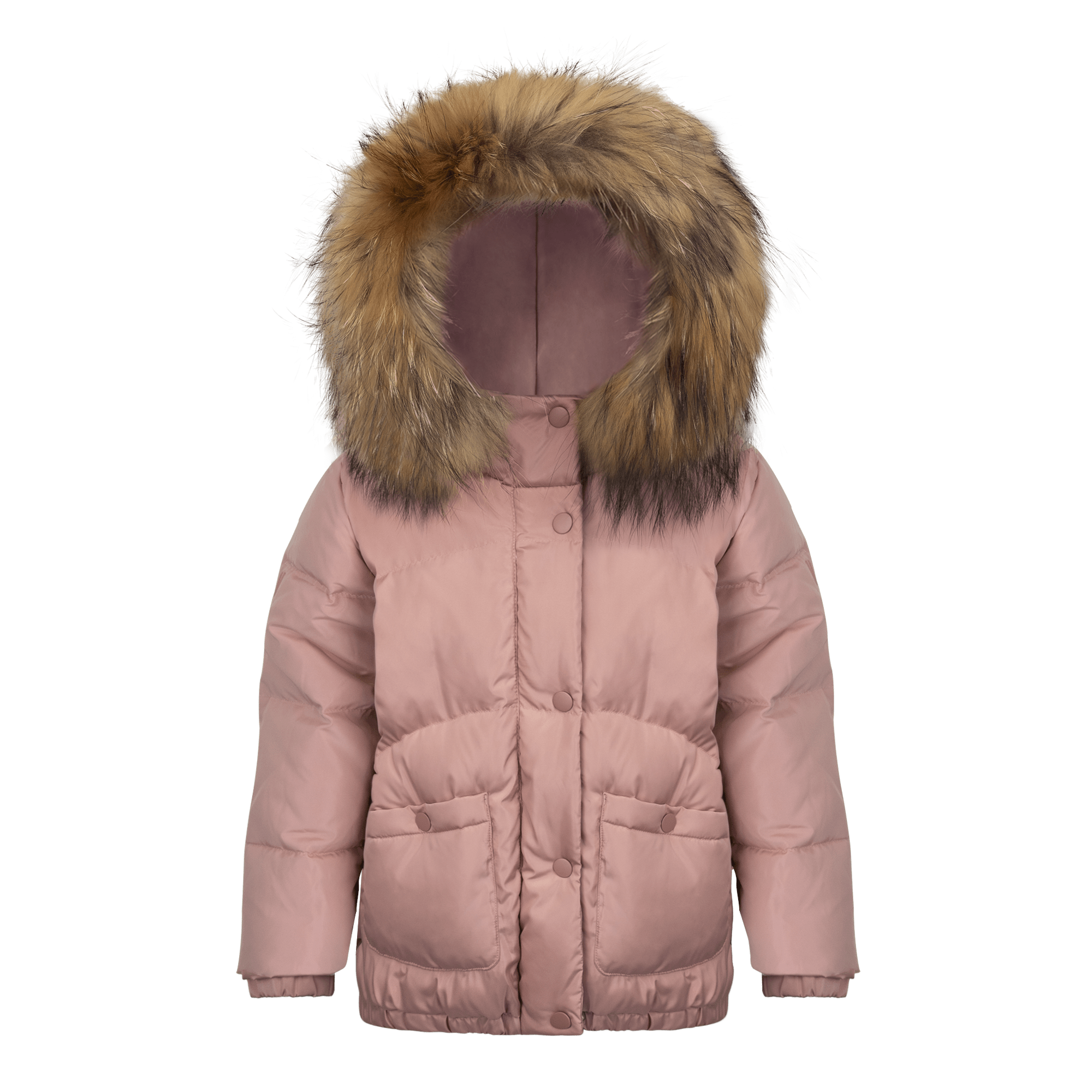 Avenue Girls Down Coat - Dark Pink Coat IBIS Outerwear