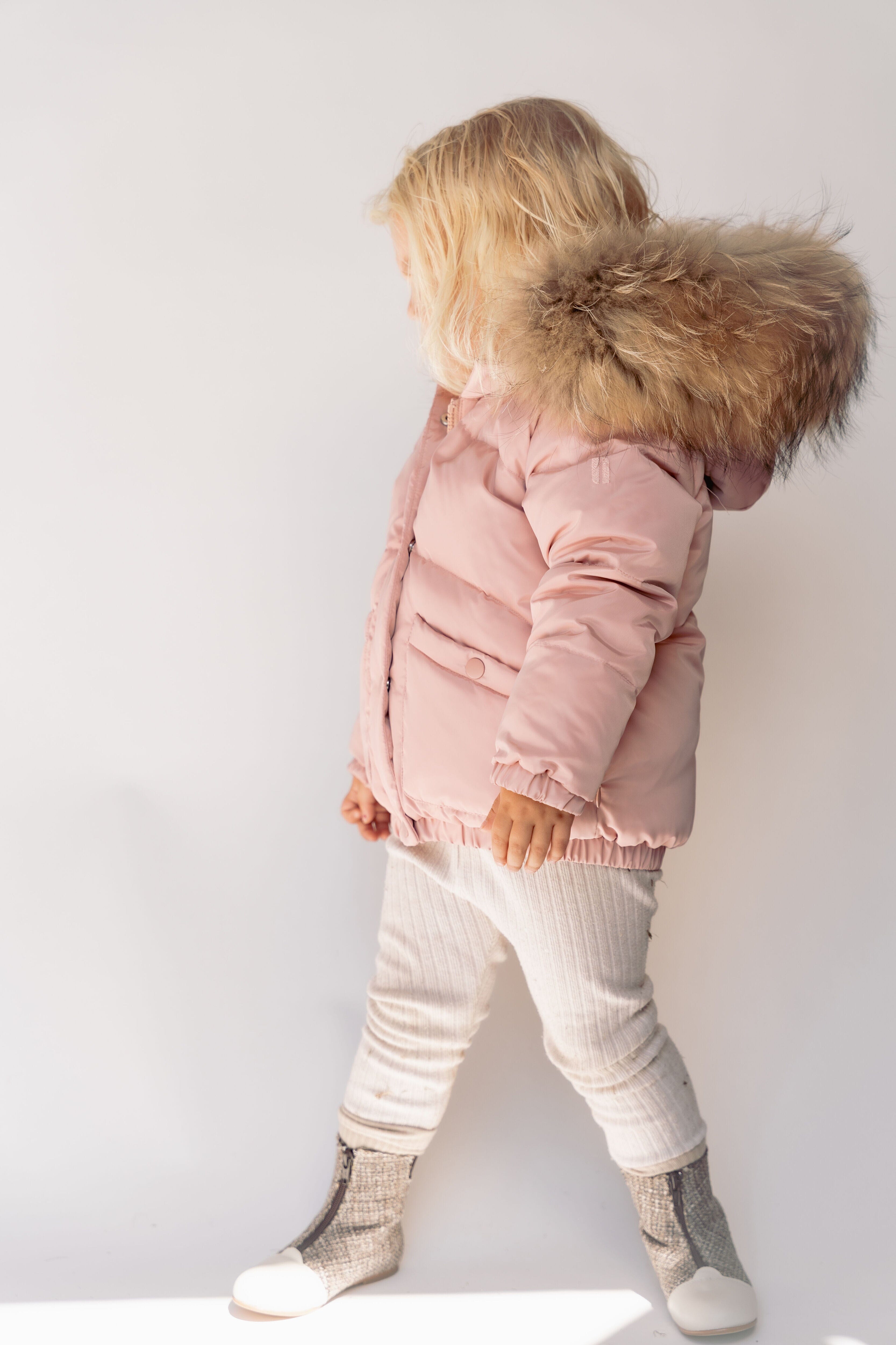 Avenue Girls Down Coat - Dark Pink Coat IBIS Outerwear