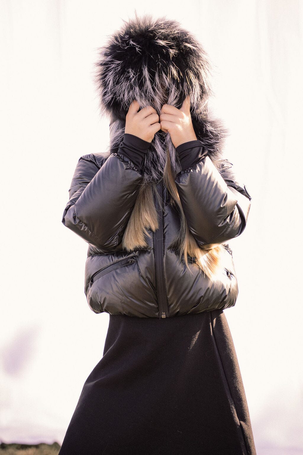 Ballad Puffer Coat Girls Down Coat - Black Coat IBIS Outerwear