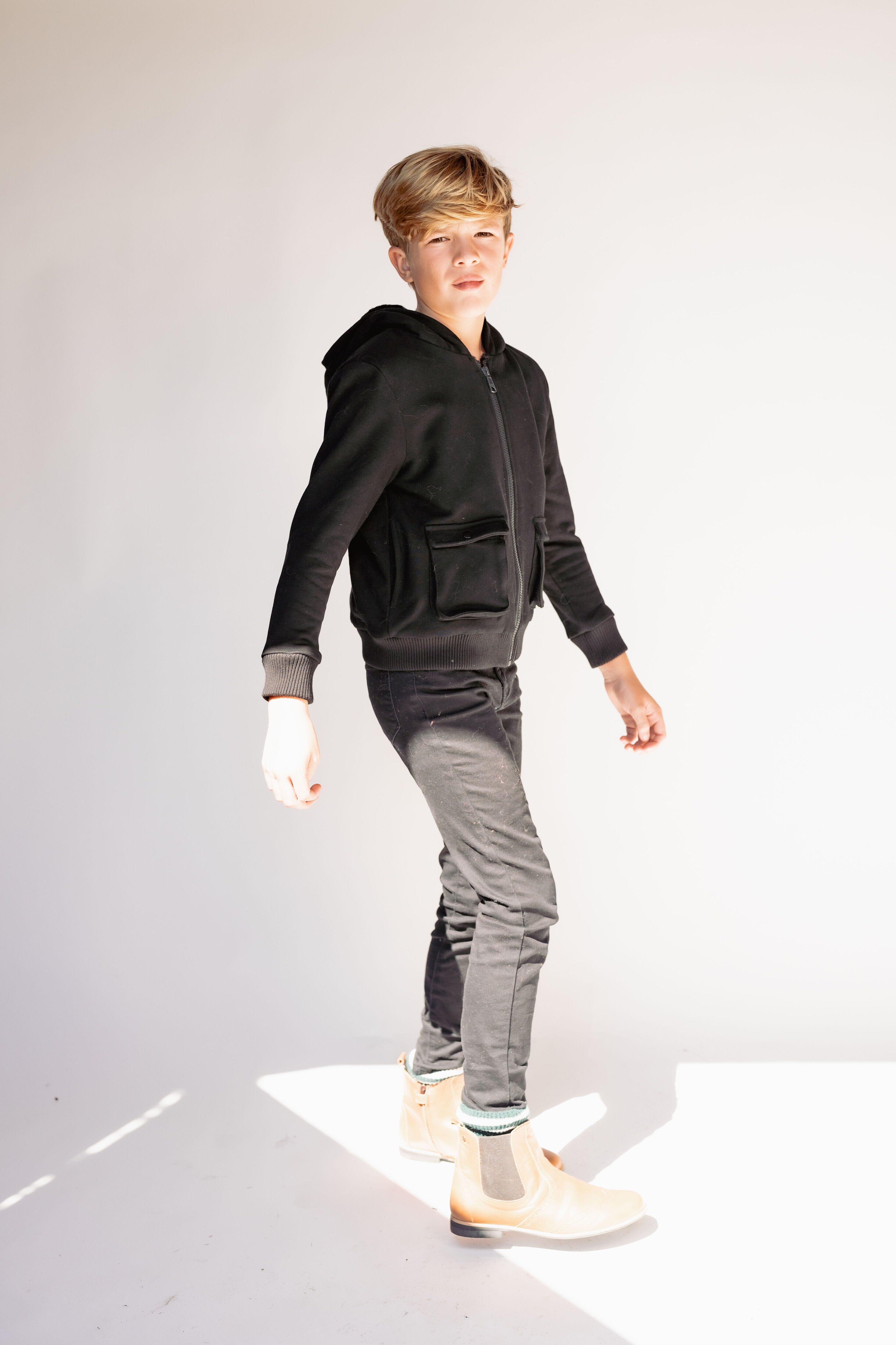 Boys Hoodie - Black Hoodie IBIS Outerwear