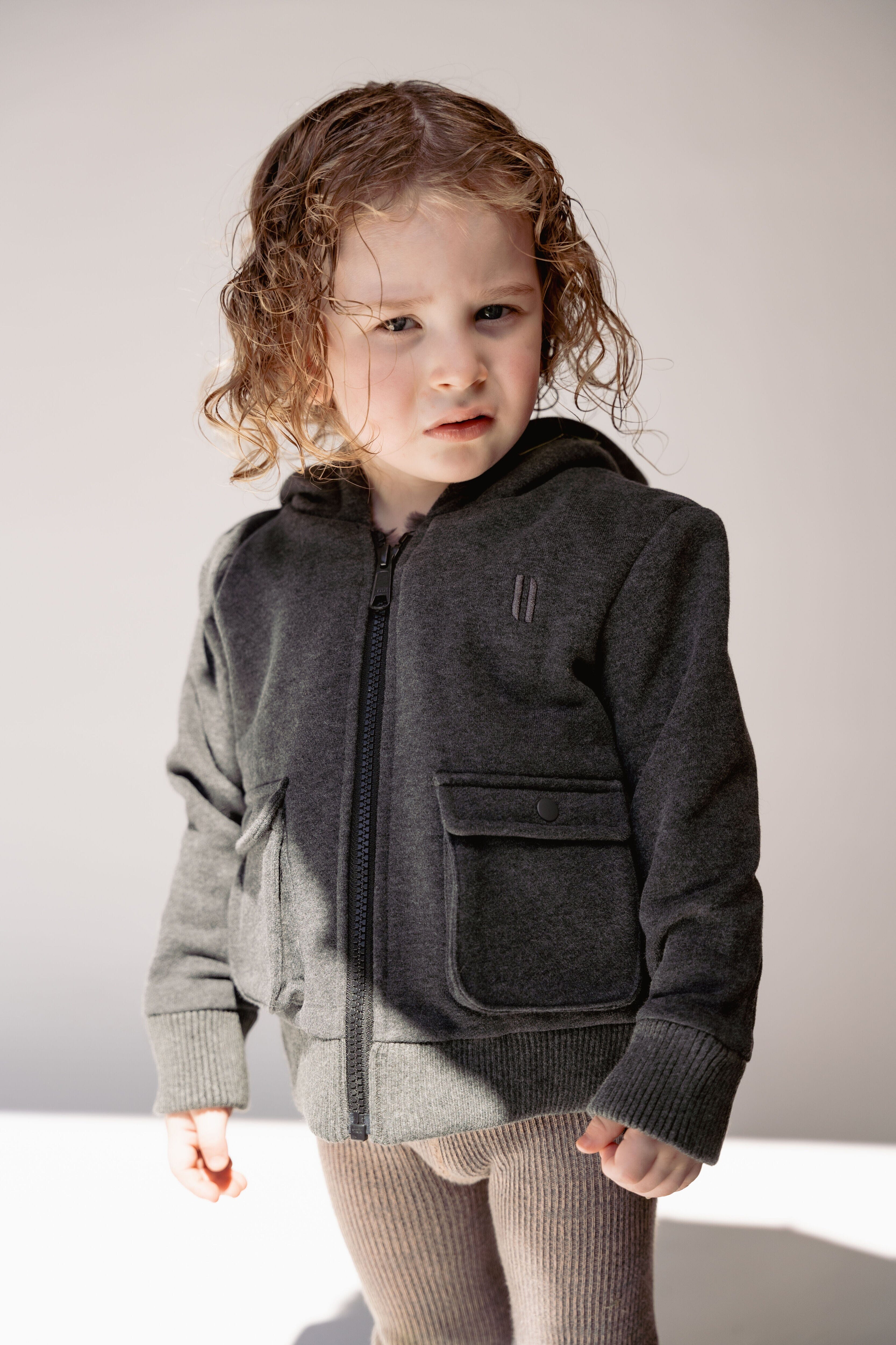 Boys Hoodie - Grey Hoodie IBIS Outerwear