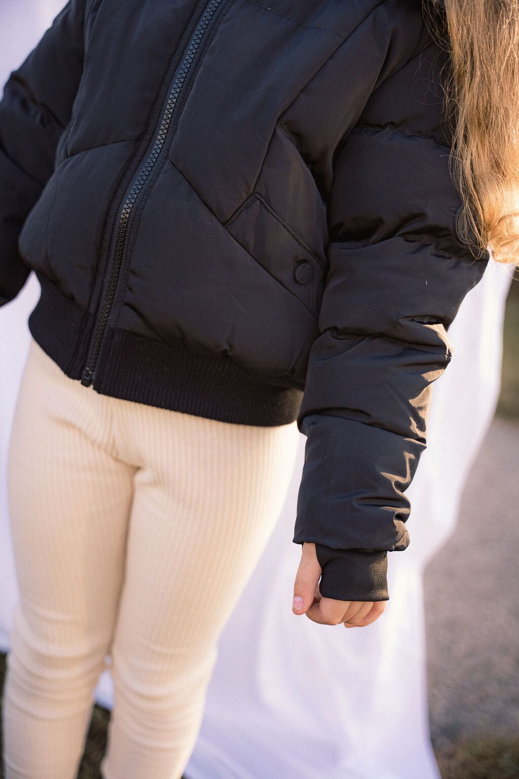 Chorus Snap Pocket Girls Down Coat - Black Coat IBIS Outerwear