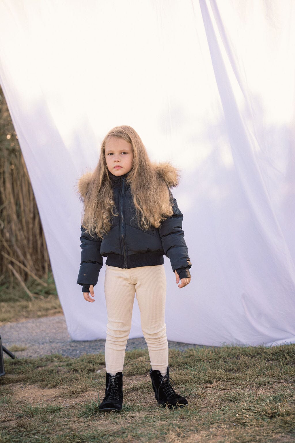 Chorus Snap Pocket Girls Down Coat - Black Coat IBIS Outerwear