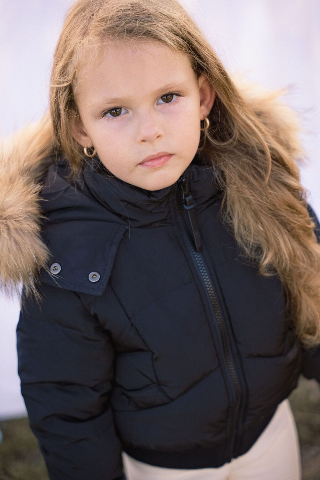 Chorus Snap Pocket Girls Down Coat - Black Coat IBIS Outerwear