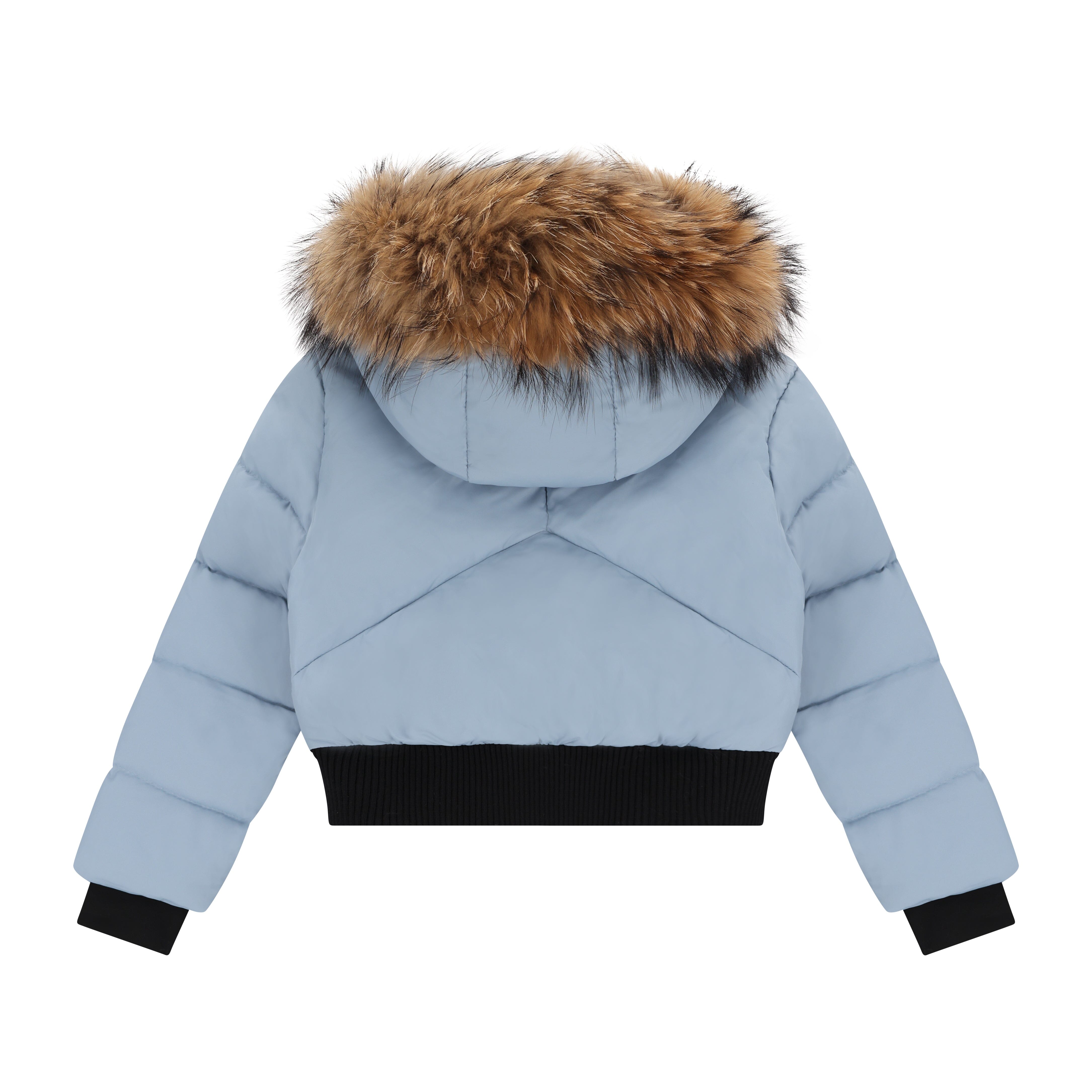 Chorus Snap Pocket Girls Down Coat - Powder Blue Coat IBIS Outerwear
