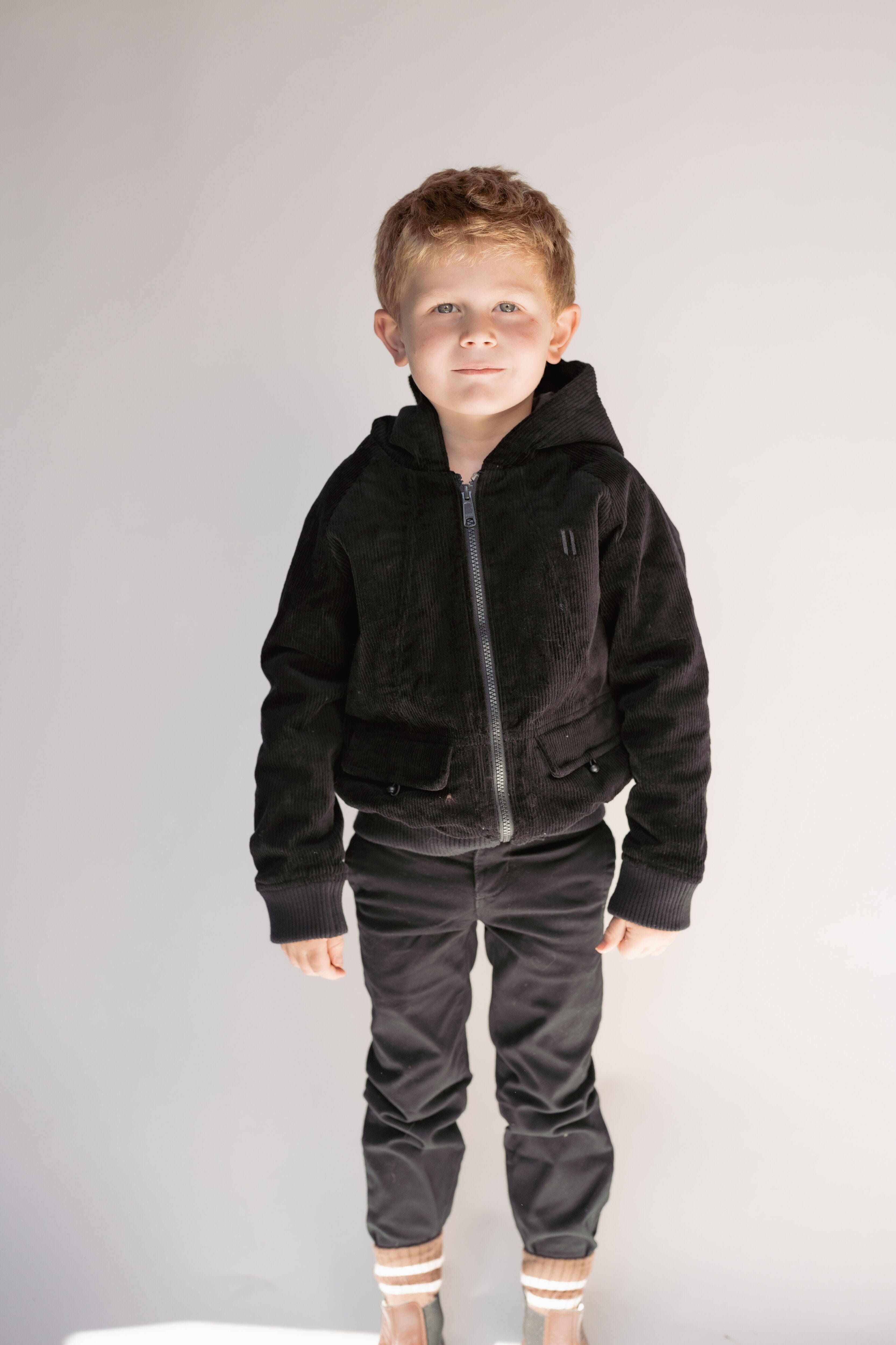 Corduroy Fall Jacket - Black Coat IBIS Outerwear