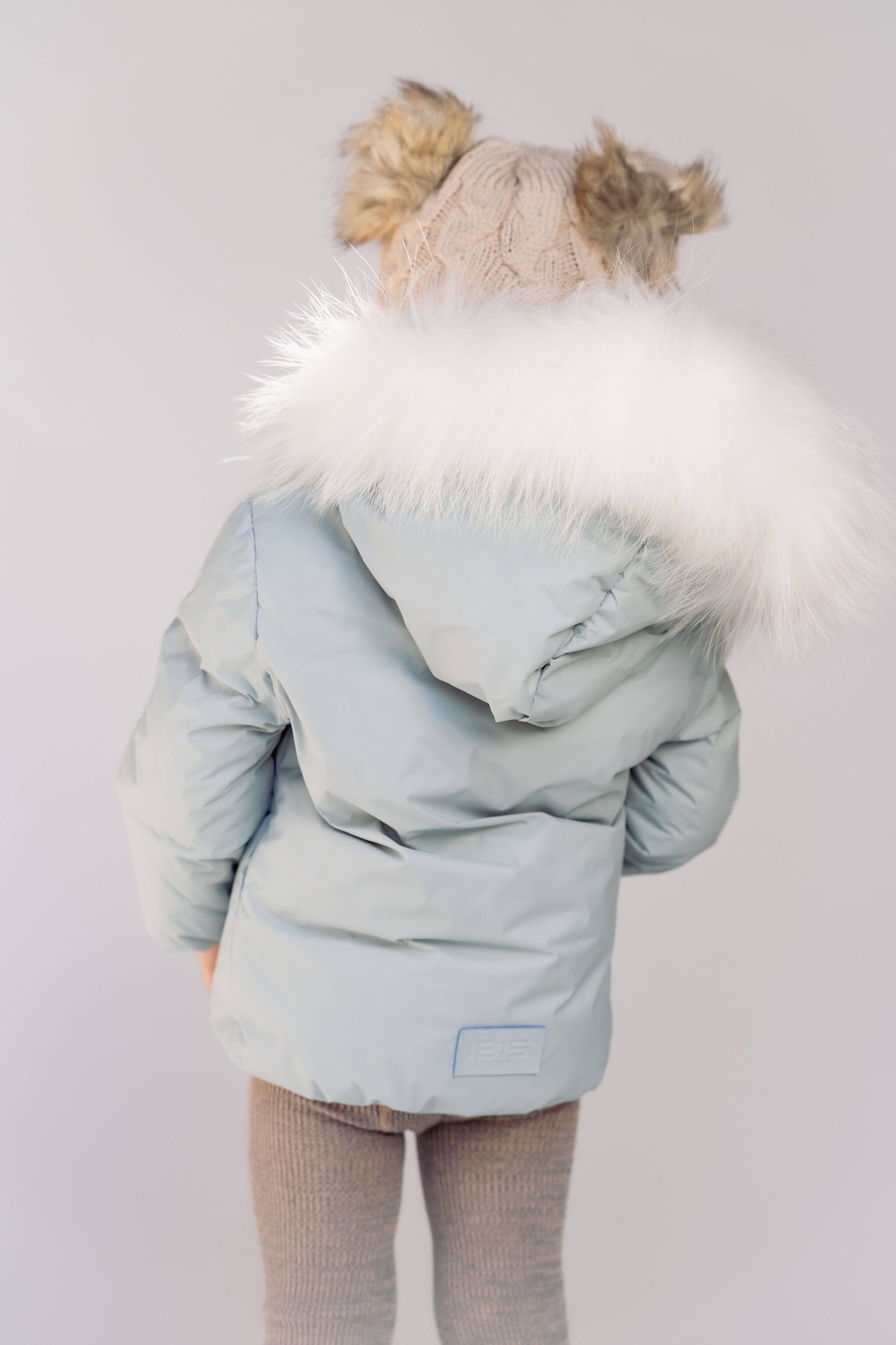 Cosmo Baby Down Coat - Powder Blue Coat IBIS Outerwear