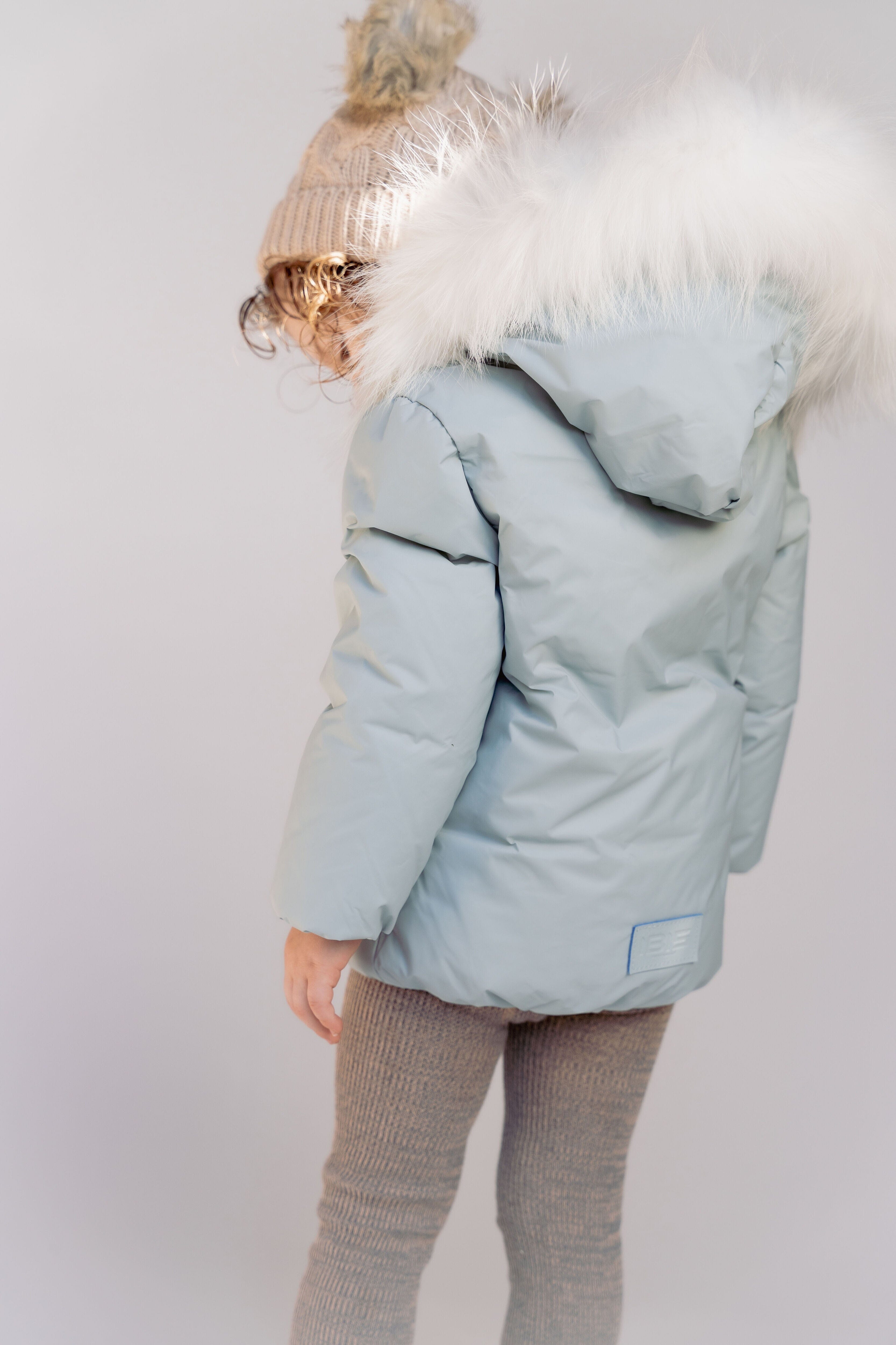 Cosmo Baby Down Coat - Powder Blue Coat IBIS Outerwear