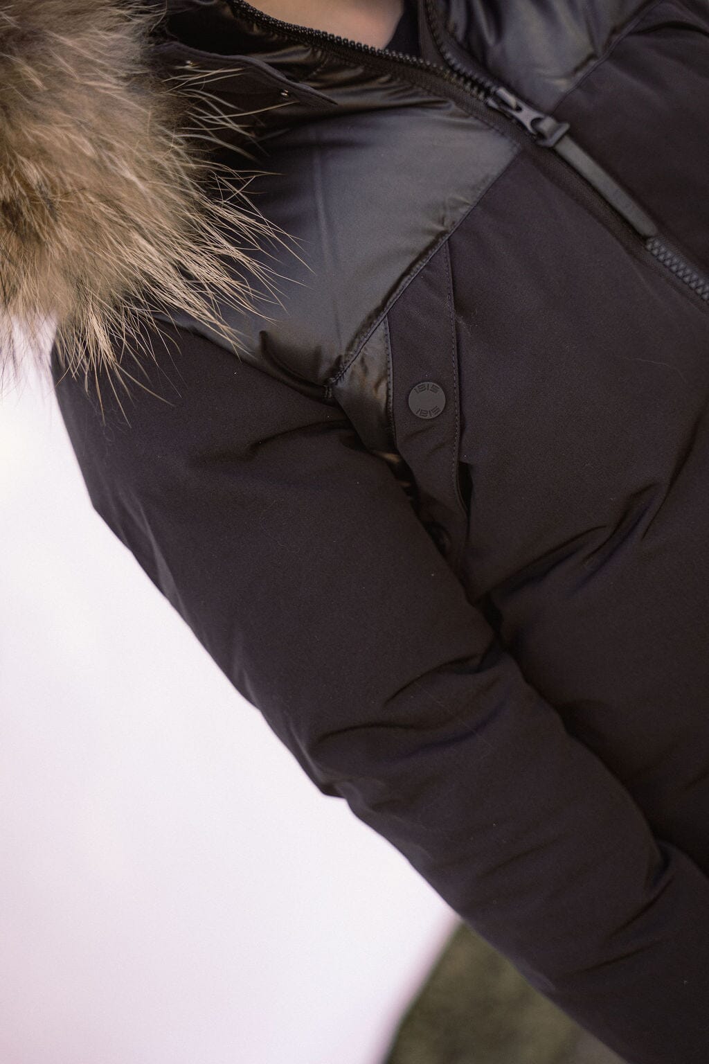 Folio Mixed Media Boys Down Coat - Black Coat IBIS Outerwear