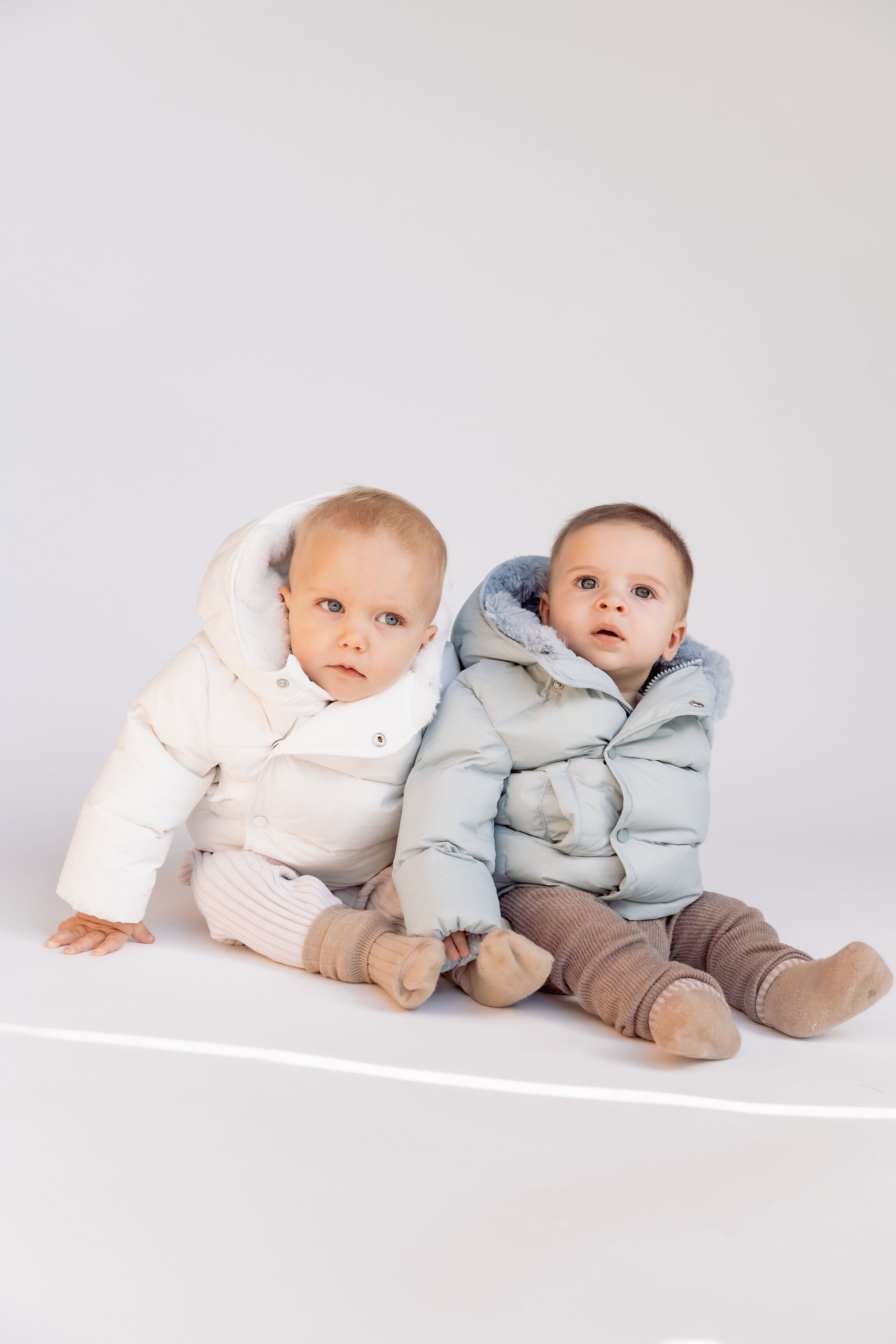 Metropolis Baby Down Coat - Powder Blue Coat IBIS Outerwear