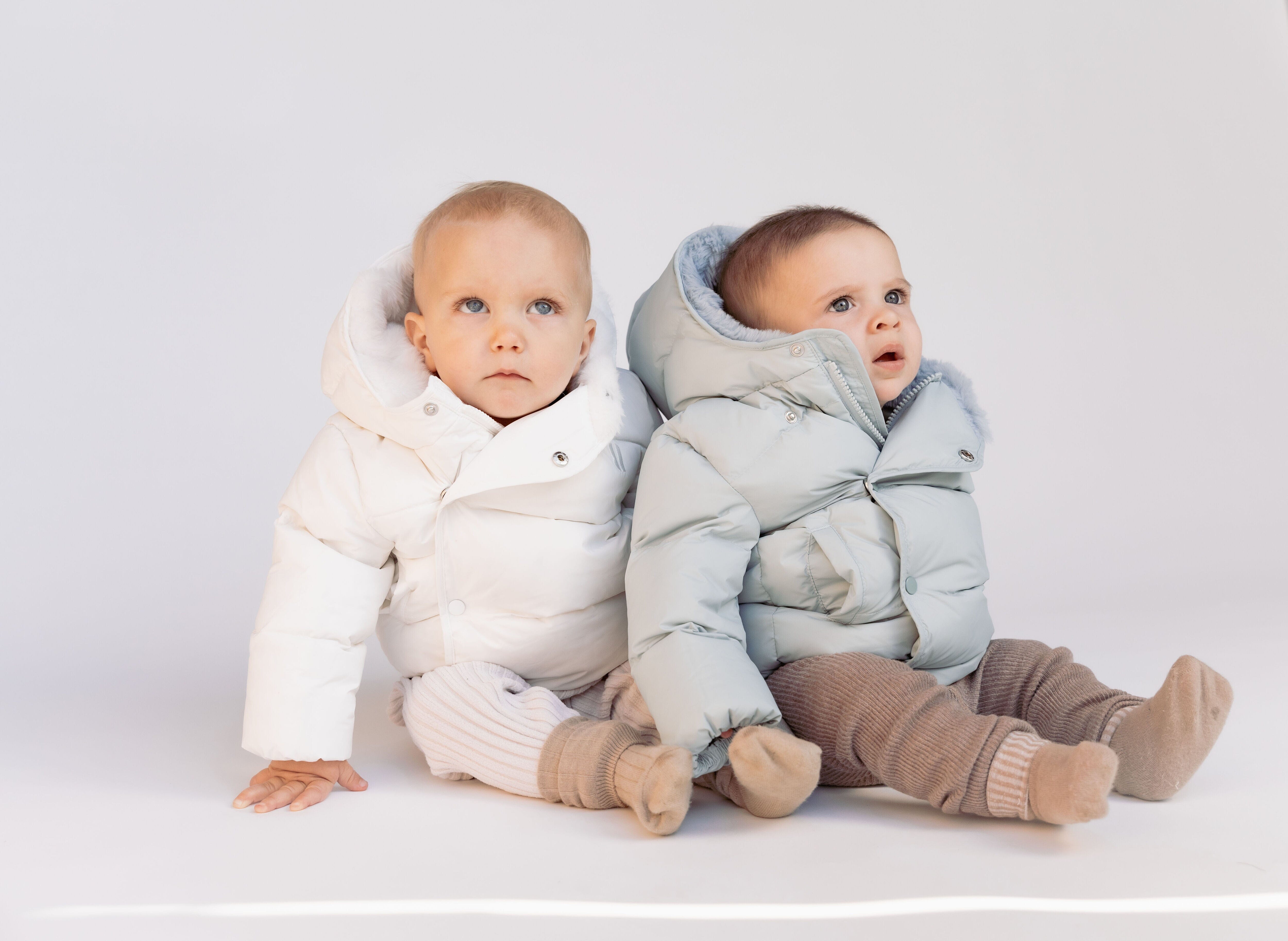 Metropolis Baby Down Coat - Powder Blue Coat IBIS Outerwear