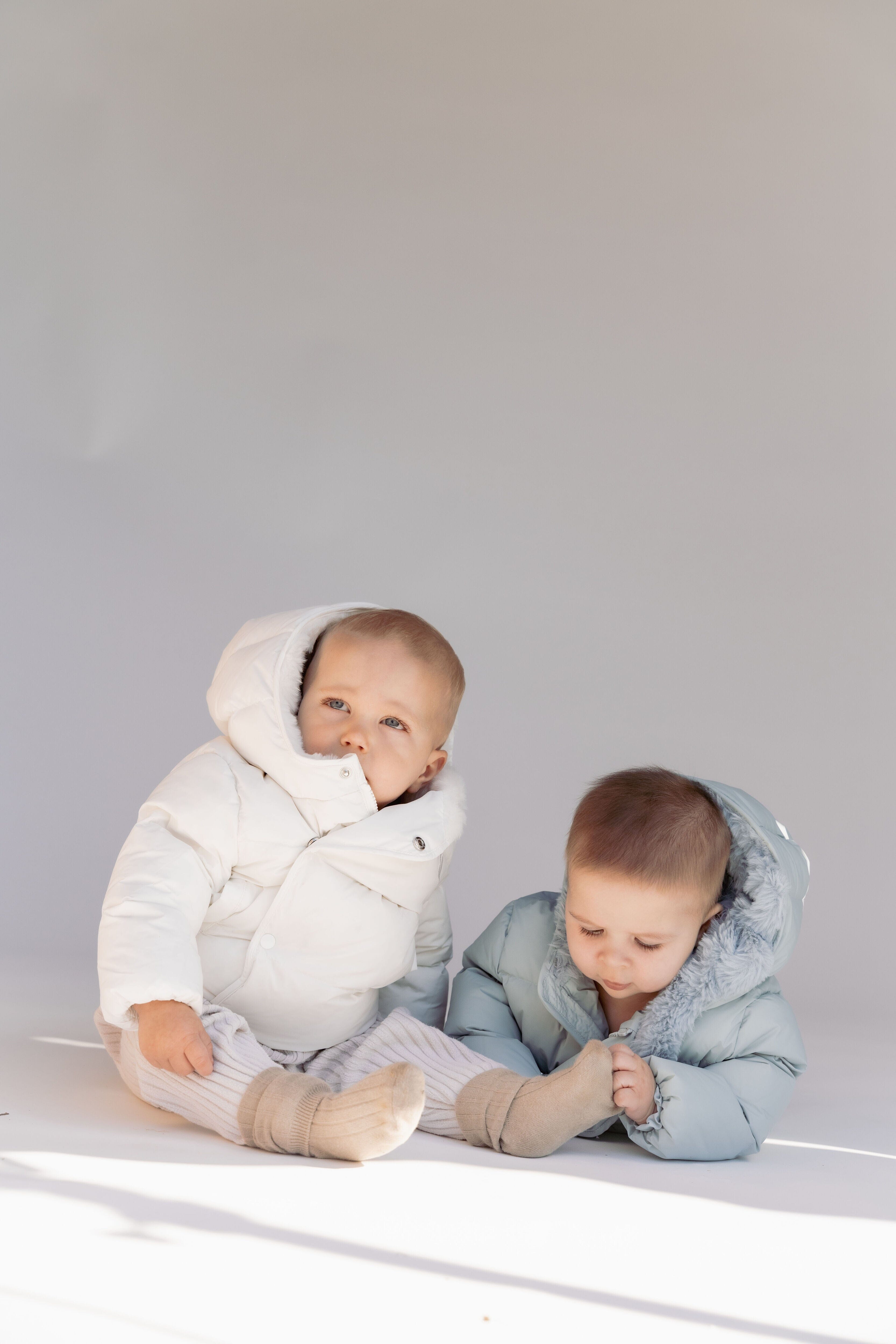 Metropolis Baby Down Coat - Powder Blue Coat IBIS Outerwear