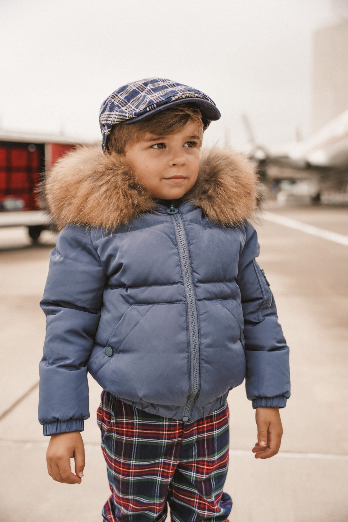 IBIS Overland Boys Coat - Off Blue