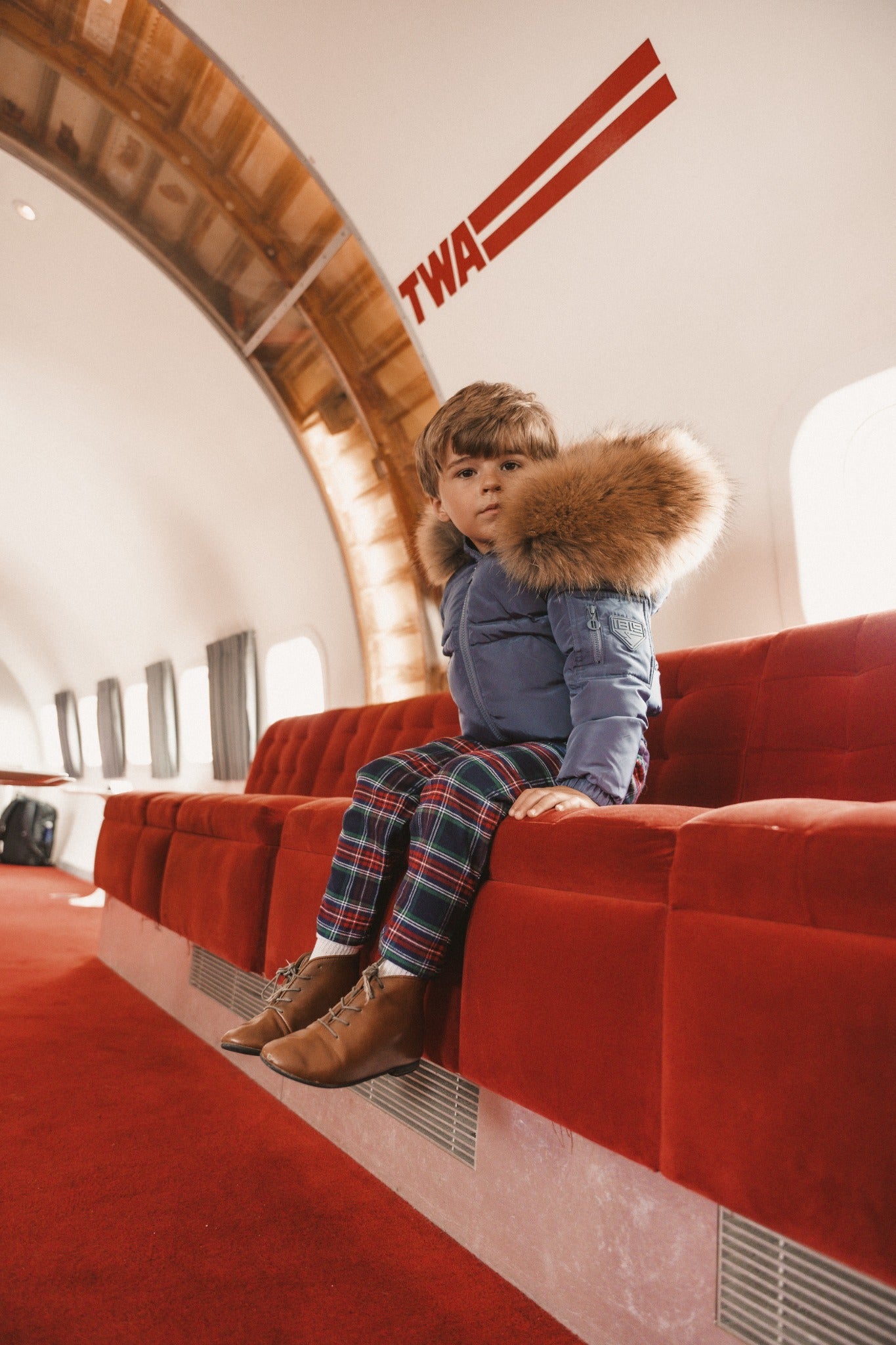 IBIS Overland Boys Coat - Off Blue