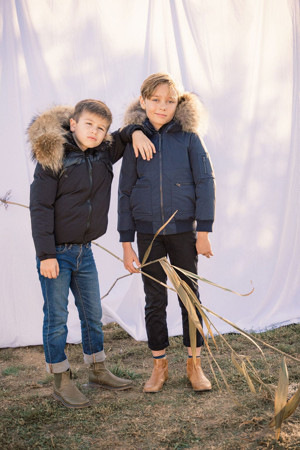 Prologue Square Pocket Boys Down Coat - Navy Coat IBIS Outerwear