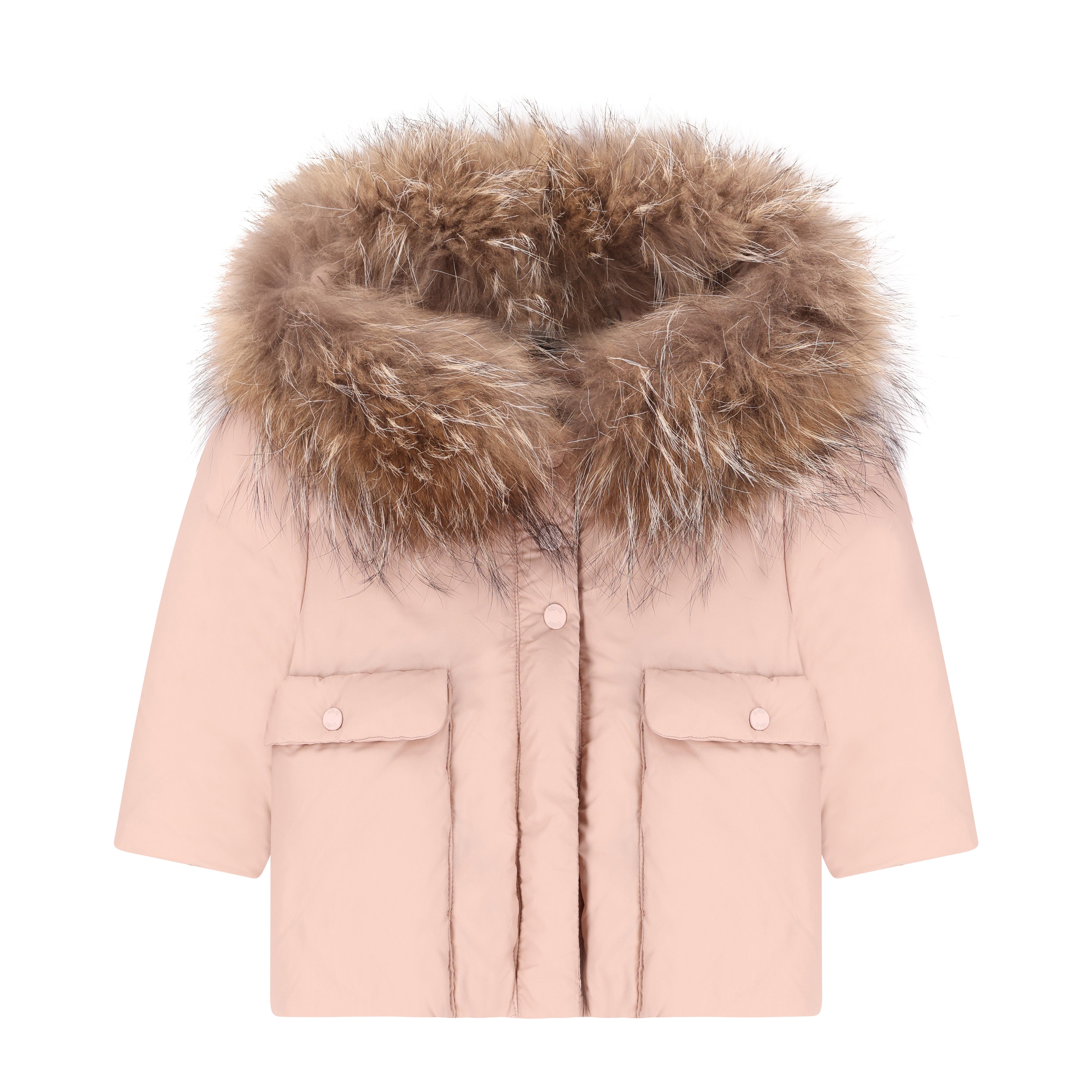 Stanza Big Pocket Baby Down Coat - Baby Pink Coat IBIS Outerwear