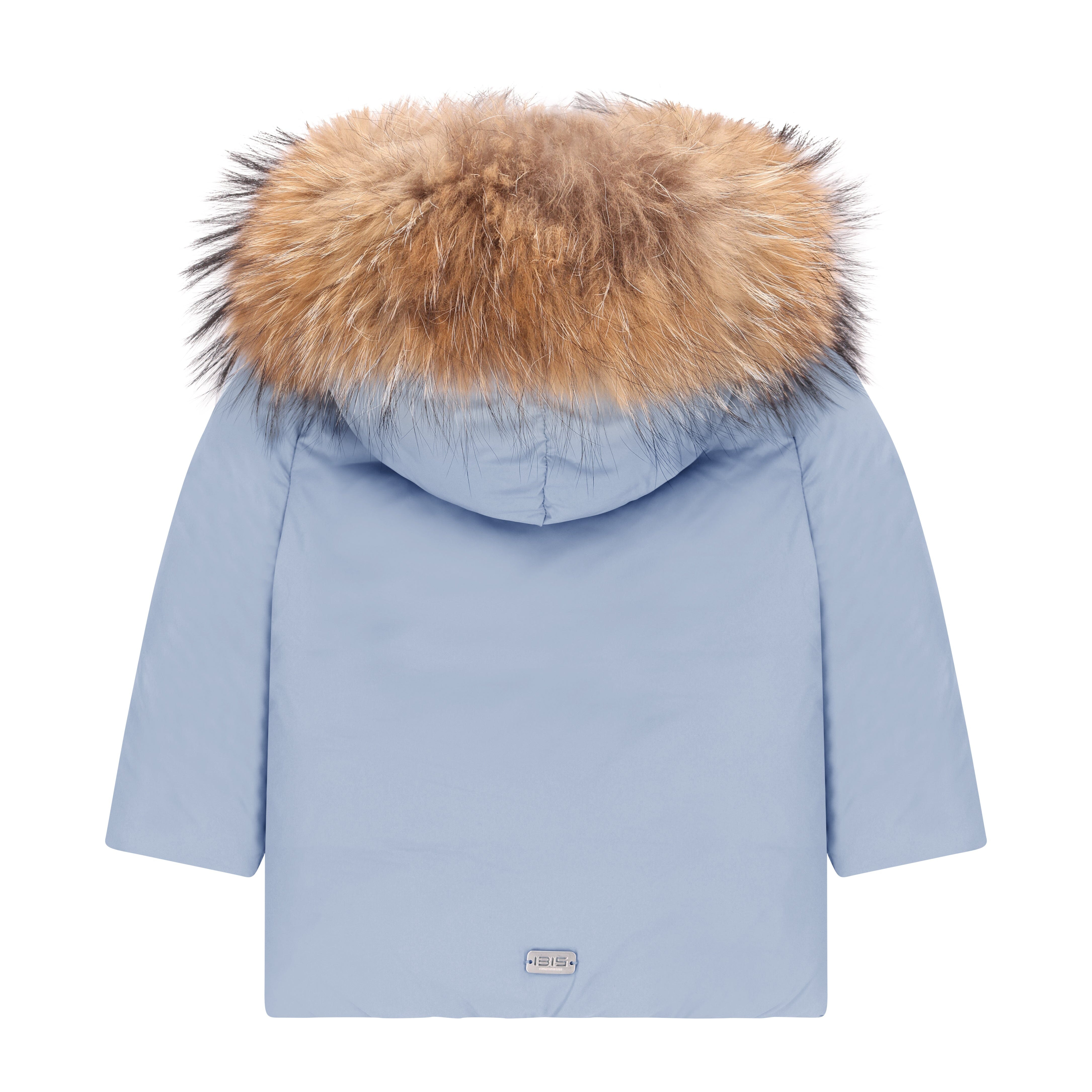 Stanza Big Pocket Baby Down Coat - Powder Blue Coat IBIS Outerwear