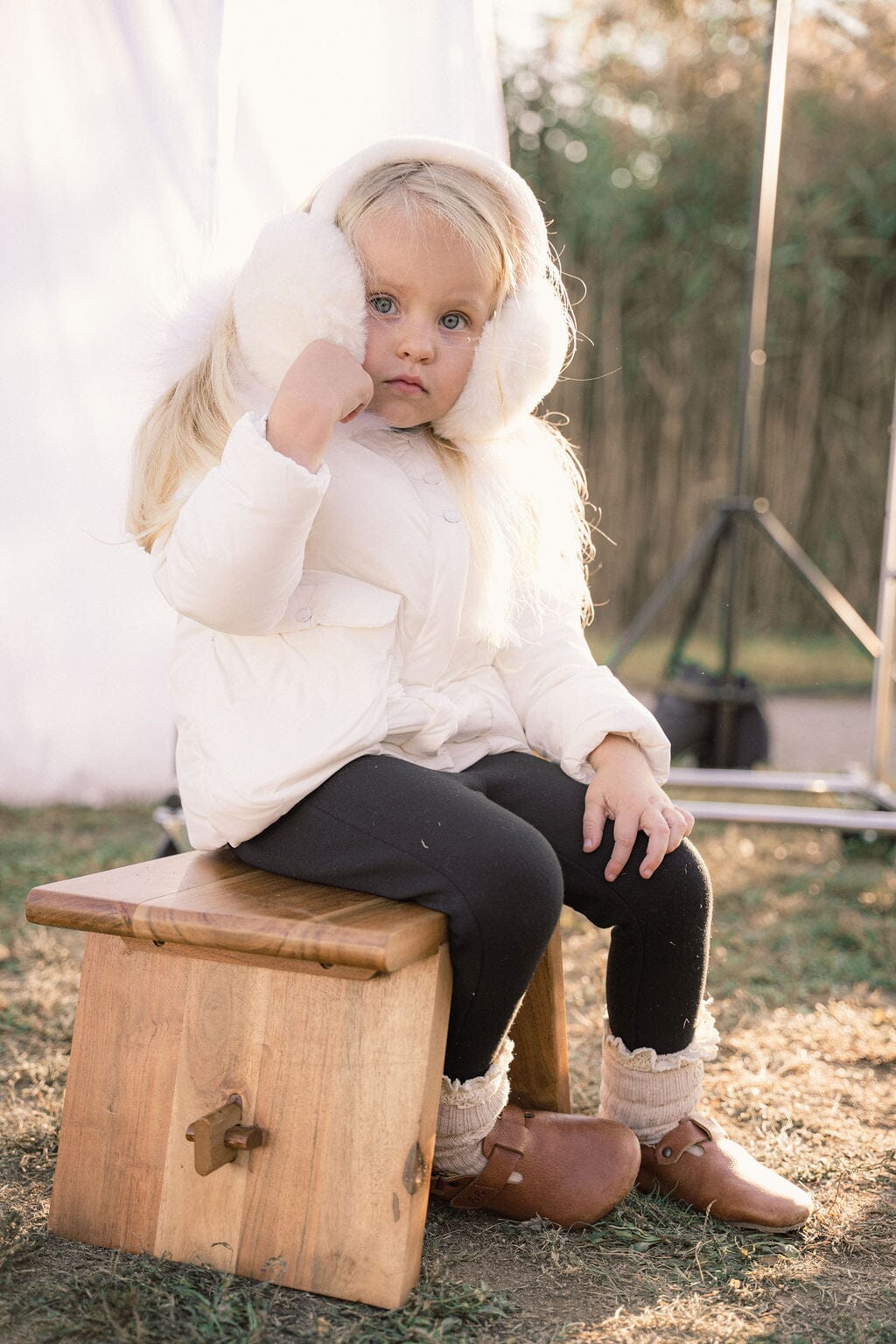 Stanza Big Pocket Baby Down Coat - Winter White Coat IBIS Outerwear