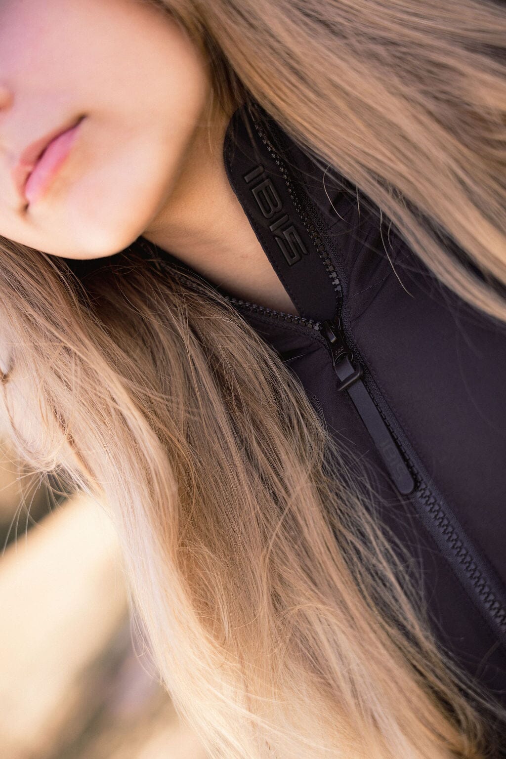 Story Blouson Teens Down Coat - Black with Natural Fur Coat IBIS Outerwear