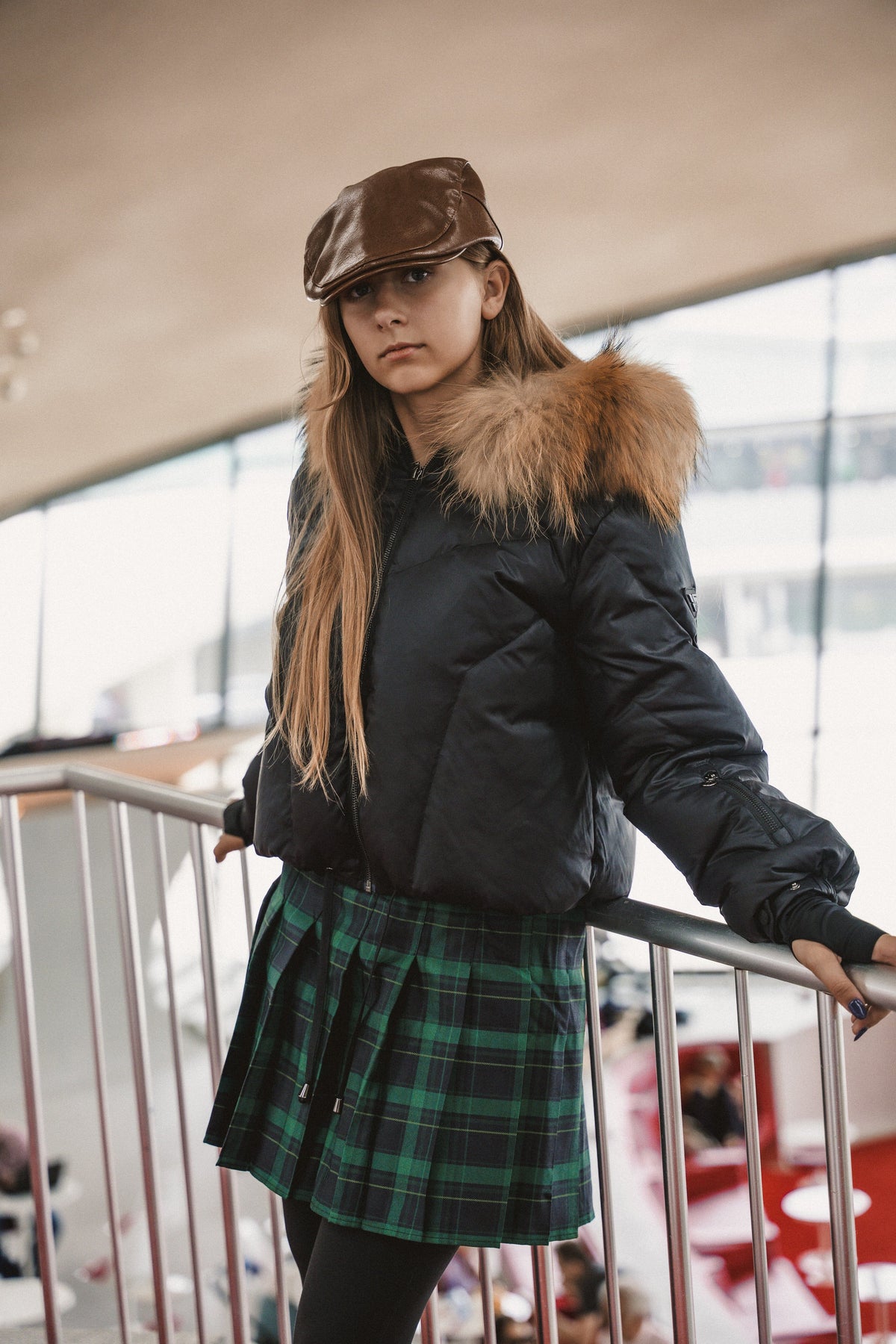 The Approach Teen Coat with Drawstring Waist - Black Coat IBIS Outerwear