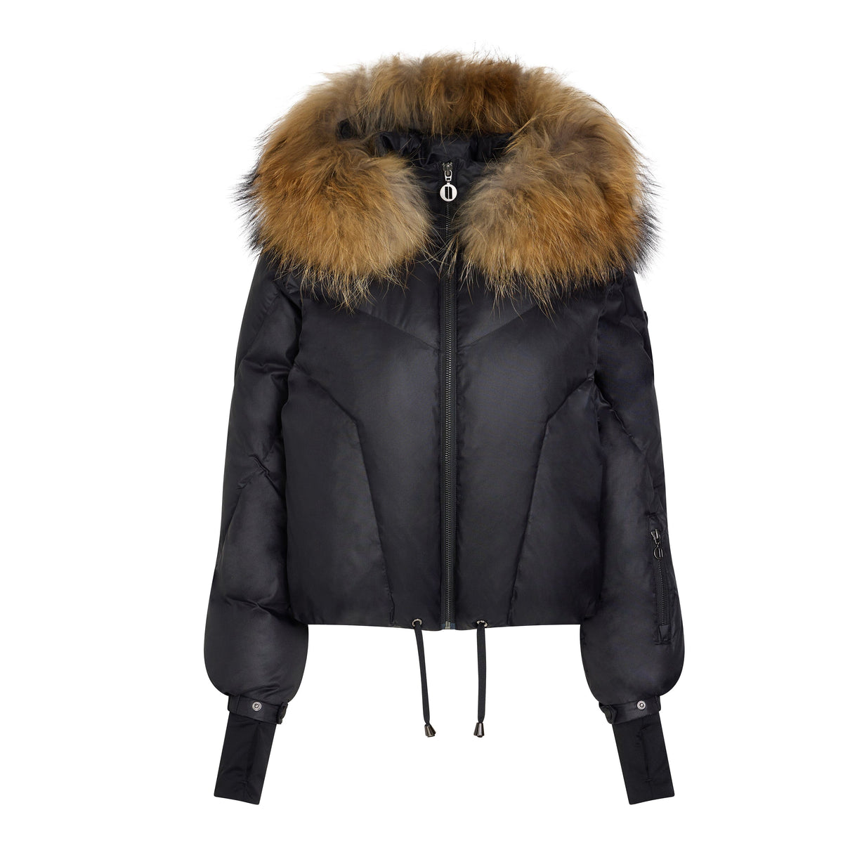 The Approach Teen Coat with Drawstring Waist - Black Coat IBIS Outerwear