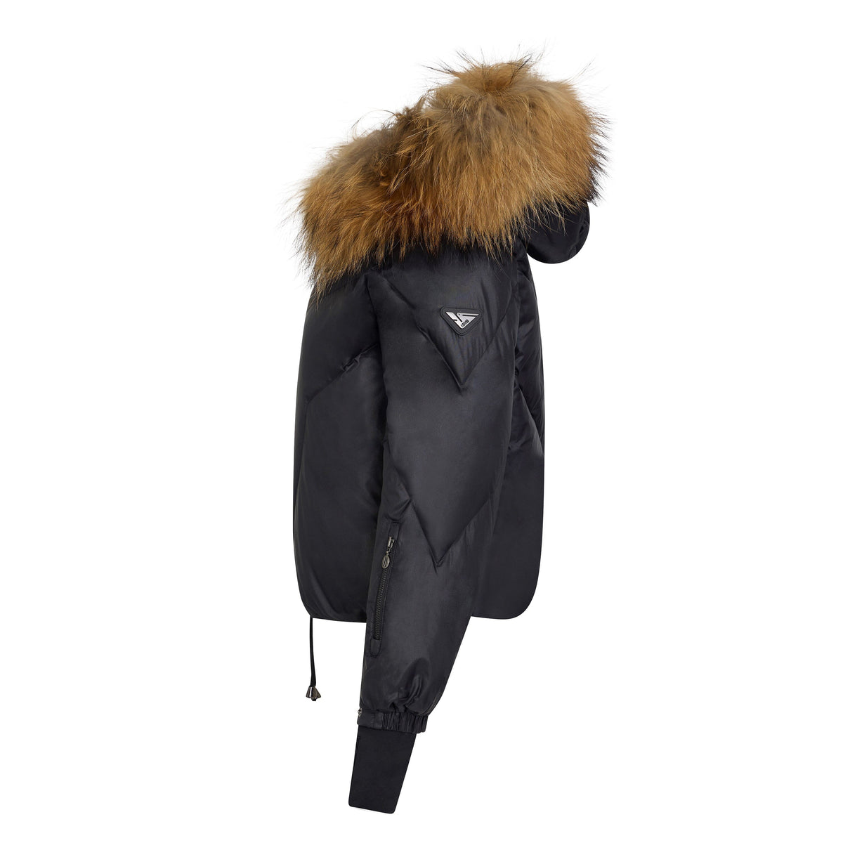 The Approach Teen Coat with Drawstring Waist - Black Coat IBIS Outerwear