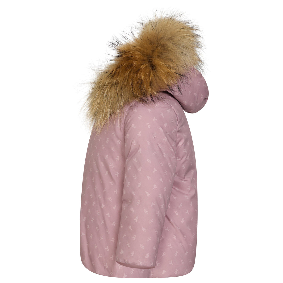 The Carry Baby Wrap Coat - Pale Mauve Floral Print Coat IBIS Outerwear
