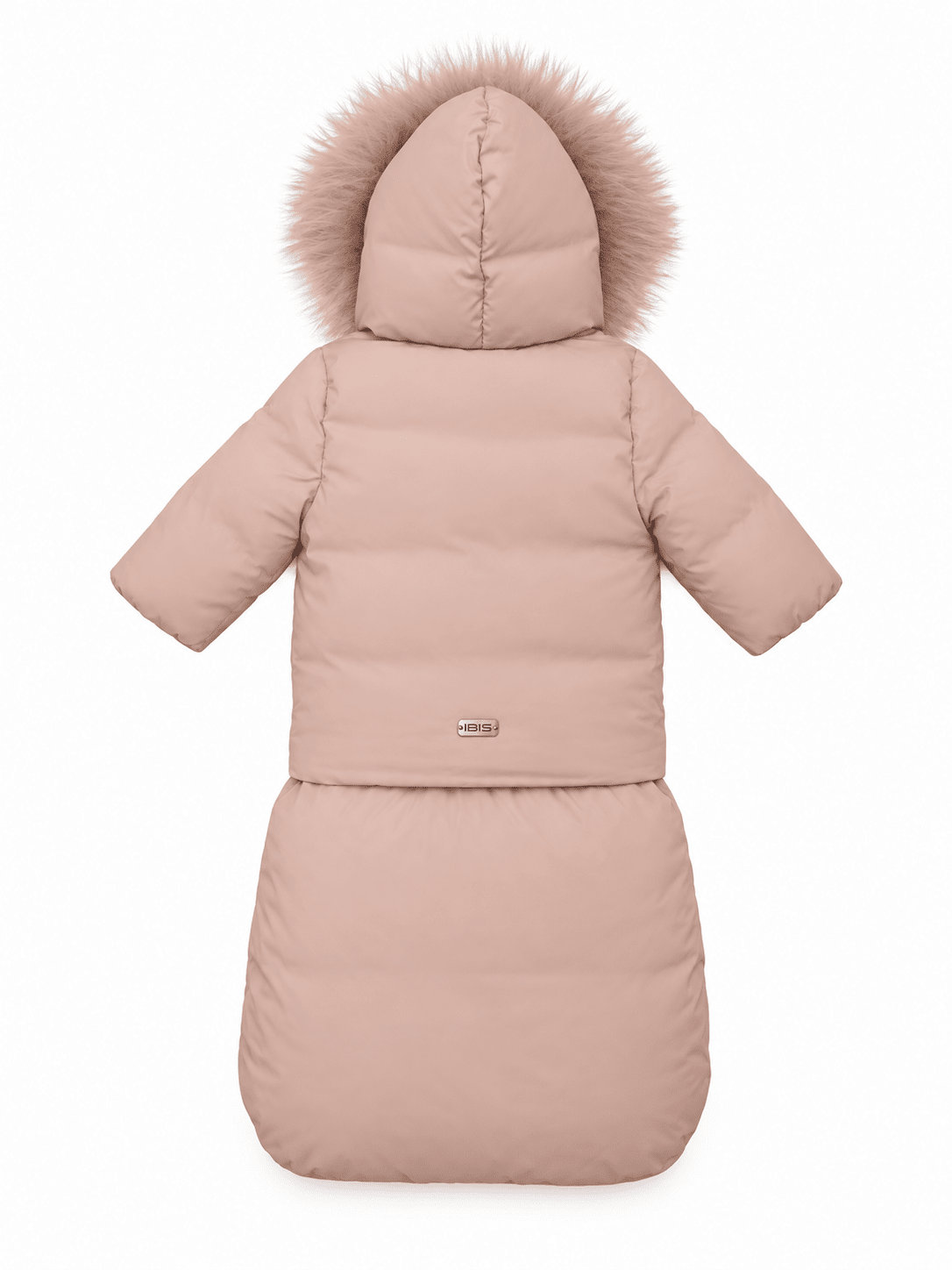 The Carry Baby Wrap Coat with Removable Foot Sack - Baby Pink Coat IBIS Outerwear