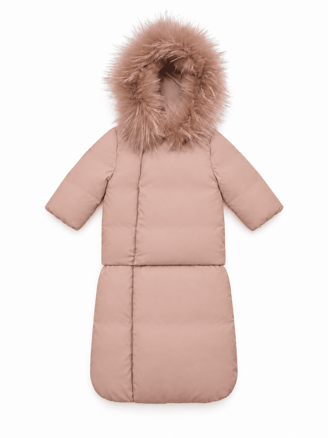 The Carry Baby Wrap Coat with Removable Foot Sack - Baby Pink Coat IBIS Outerwear