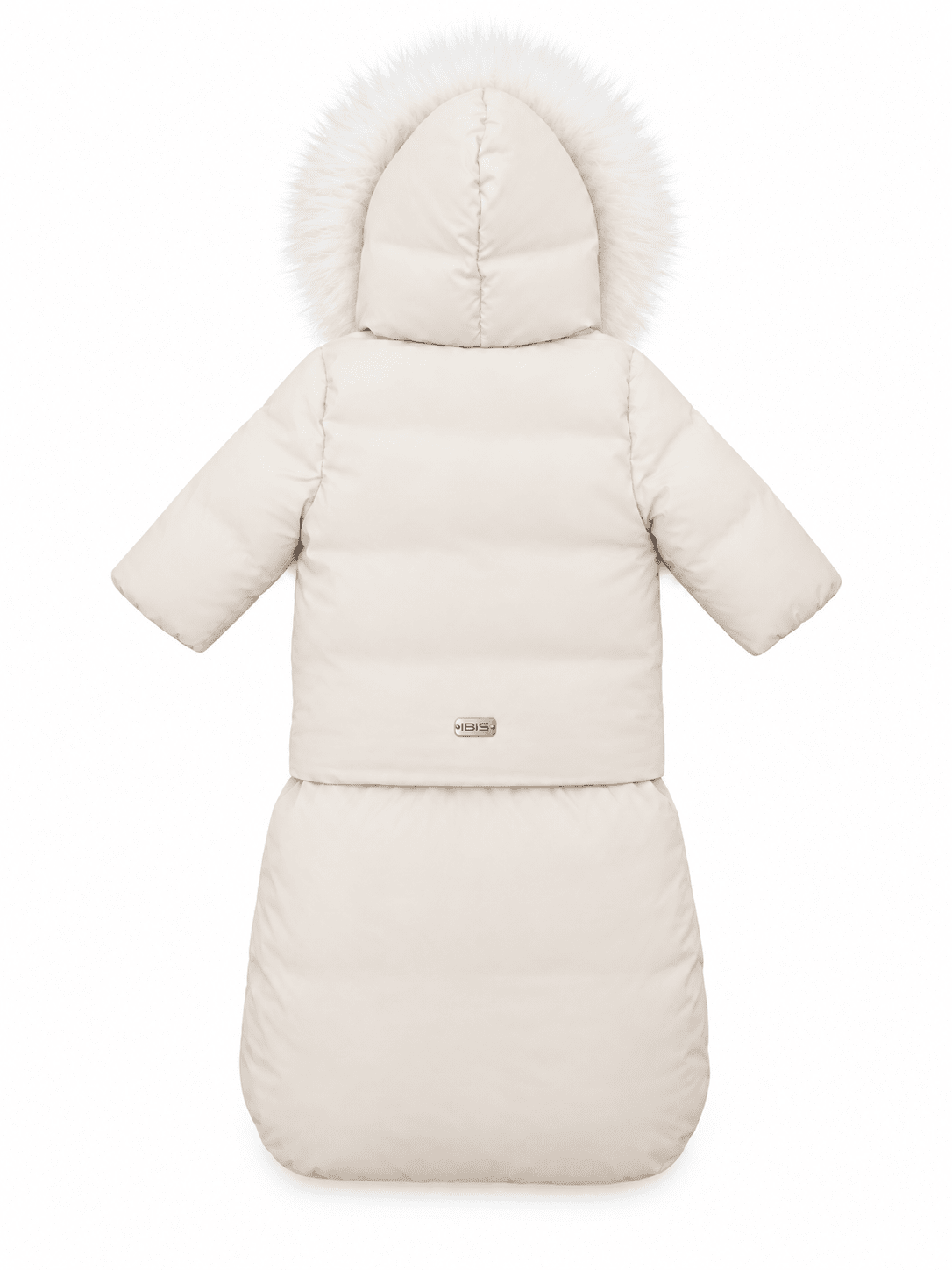 The Carry Baby Wrap Coat with Removable Foot Sack - Cream Coat IBIS Outerwear
