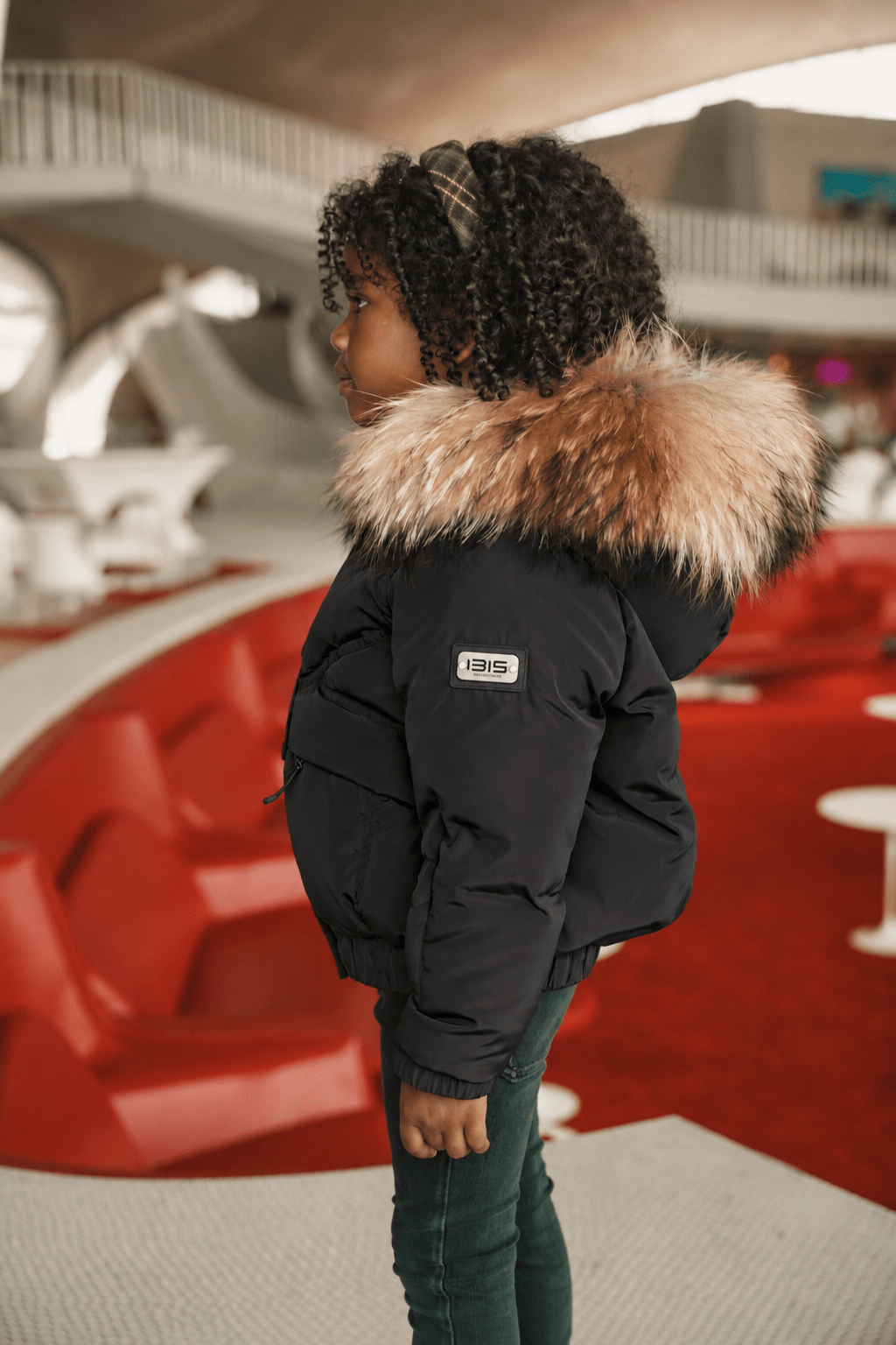 The Crossing Girls Covered Pocket Coat - Black Coat IBIS Outerwear