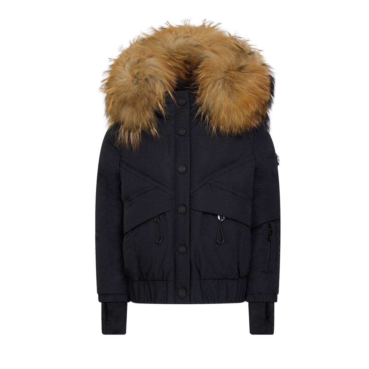The Crossing Girls Covered Pocket Coat - Black Coat IBIS Outerwear