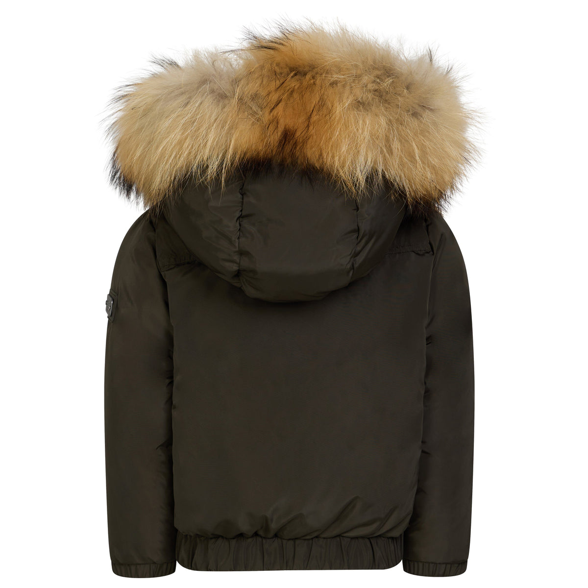 The Crossing Girls Covered Pocket Coat - Olive Green Coat IBIS Outerwear