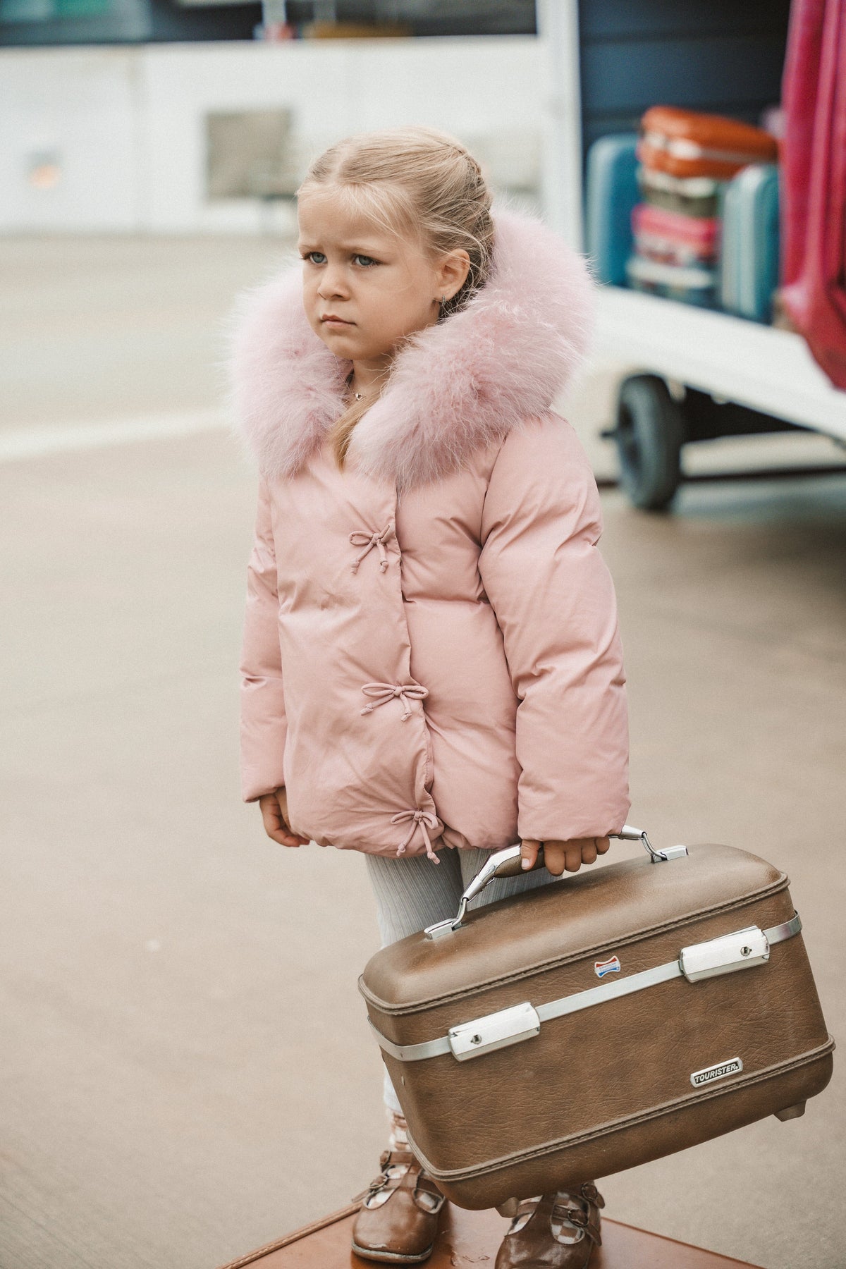 The Drift Baby Wrap with Snaps - Pale Mauve Coat IBIS Outerwear