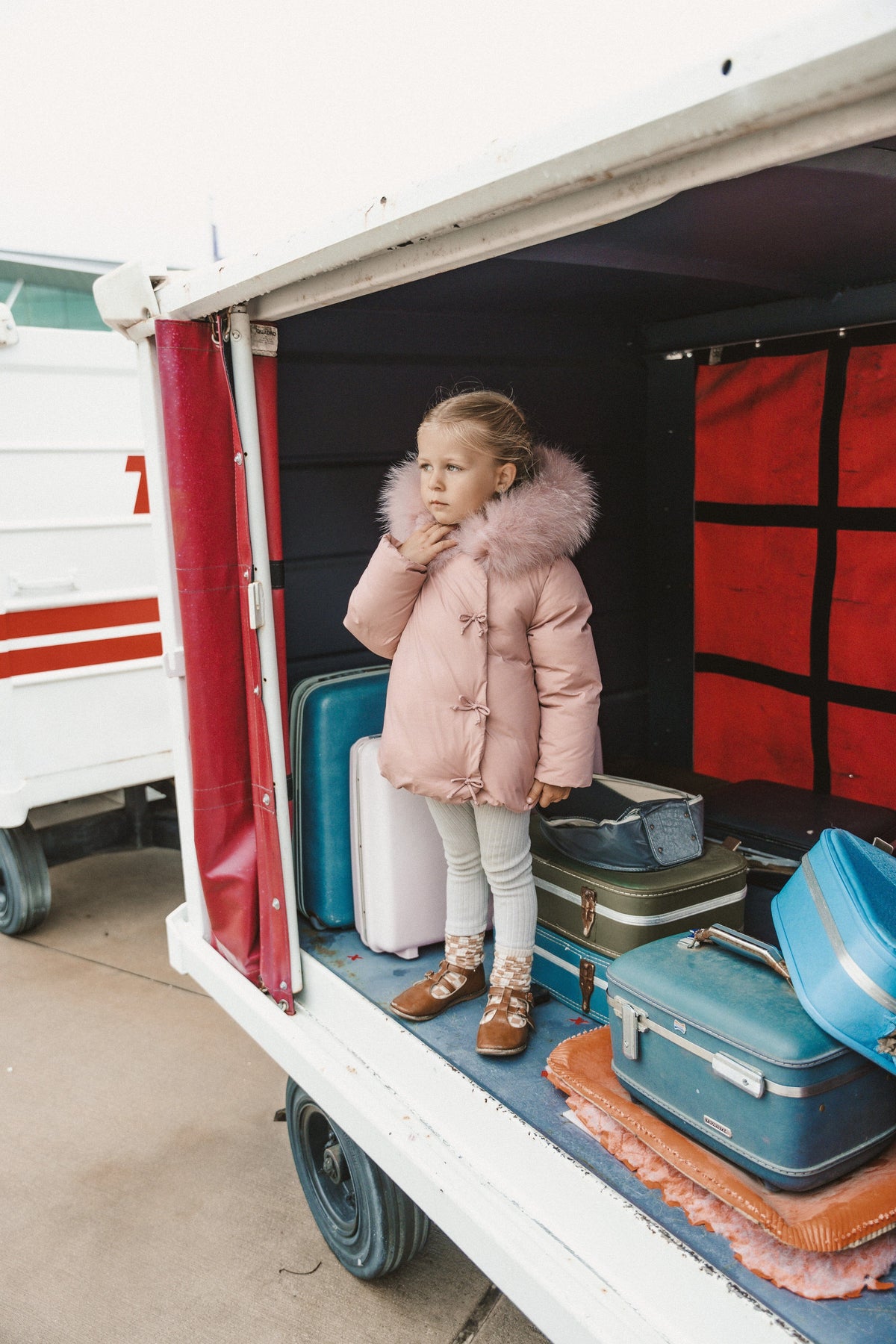 The Drift Baby Wrap with Snaps - Pale Mauve Coat IBIS Outerwear