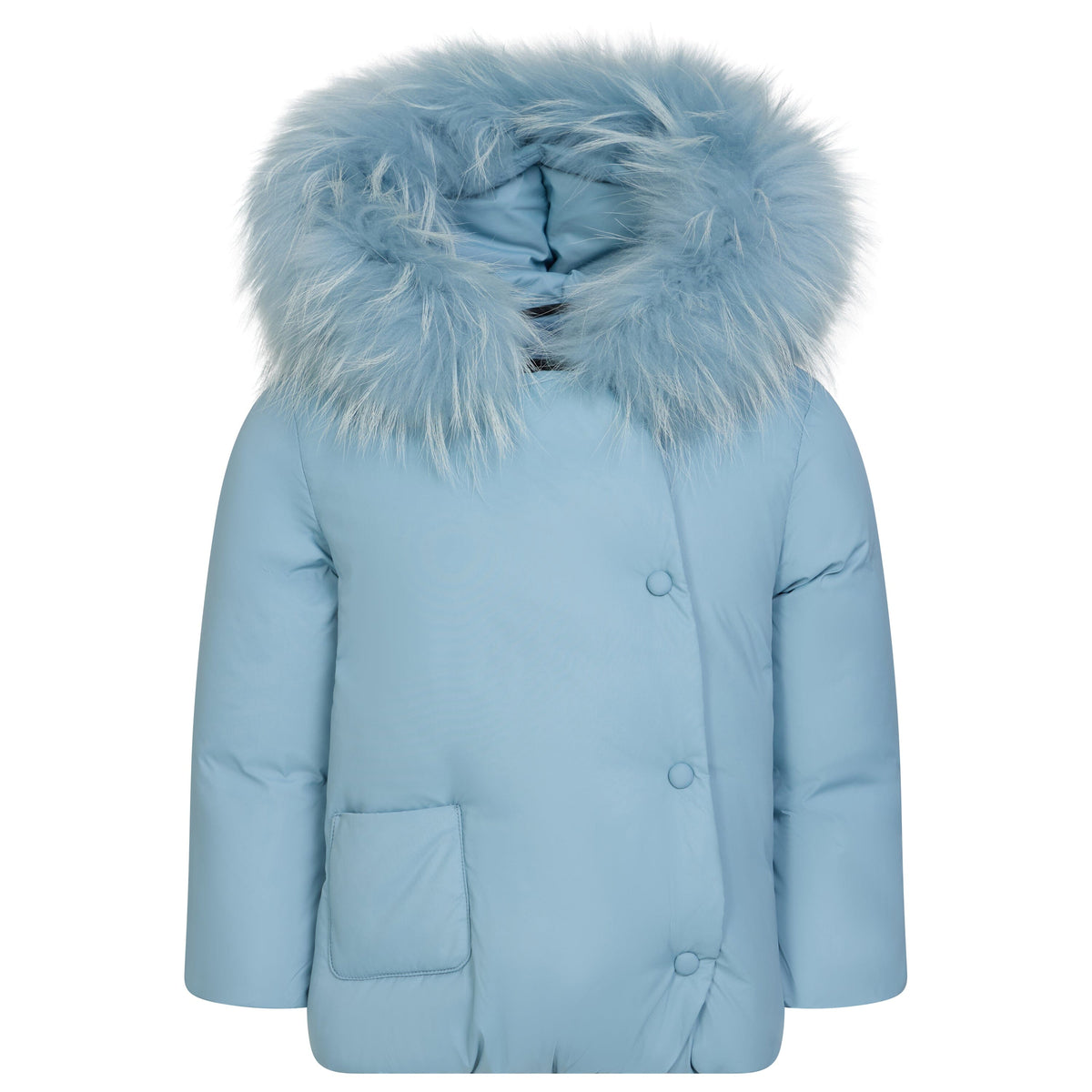 The Drift Baby Wrap with Snaps - Powder Blue Coat IBIS Outerwear