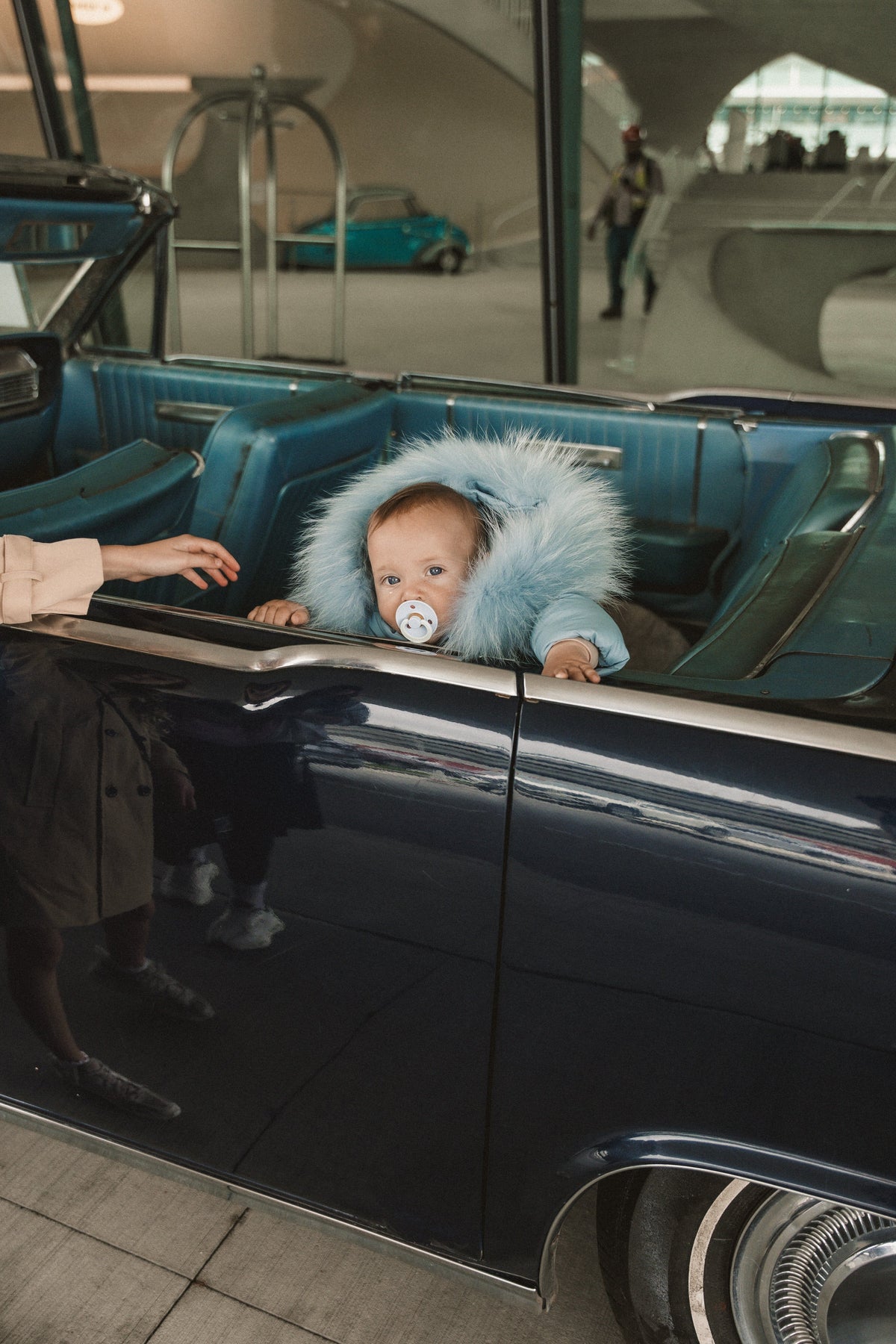 The Drift Baby Wrap with Snaps - Powder Blue Coat IBIS Outerwear