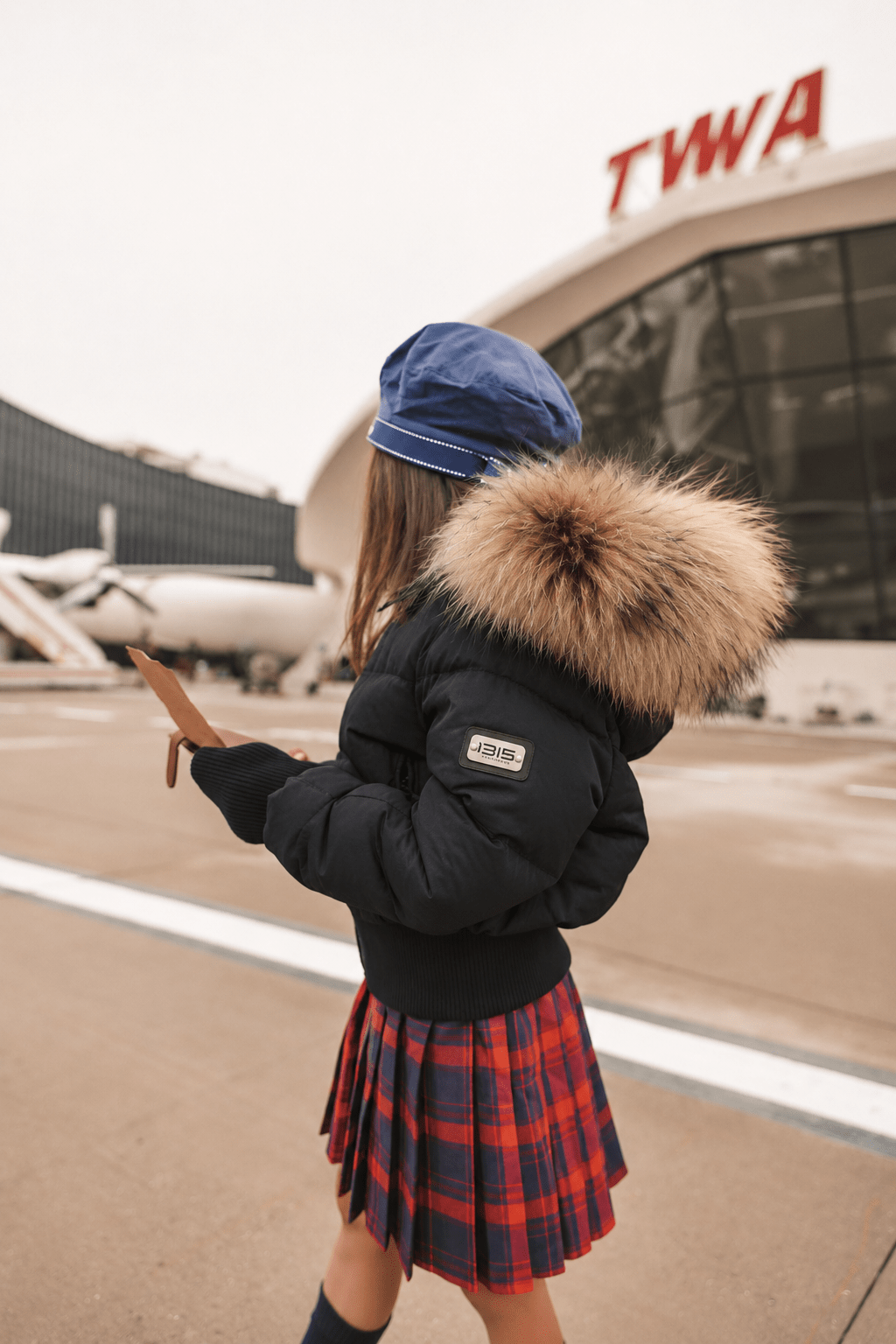 The Horizon Girl's Tall Waistband Coat - Black Coat IBIS Outerwear