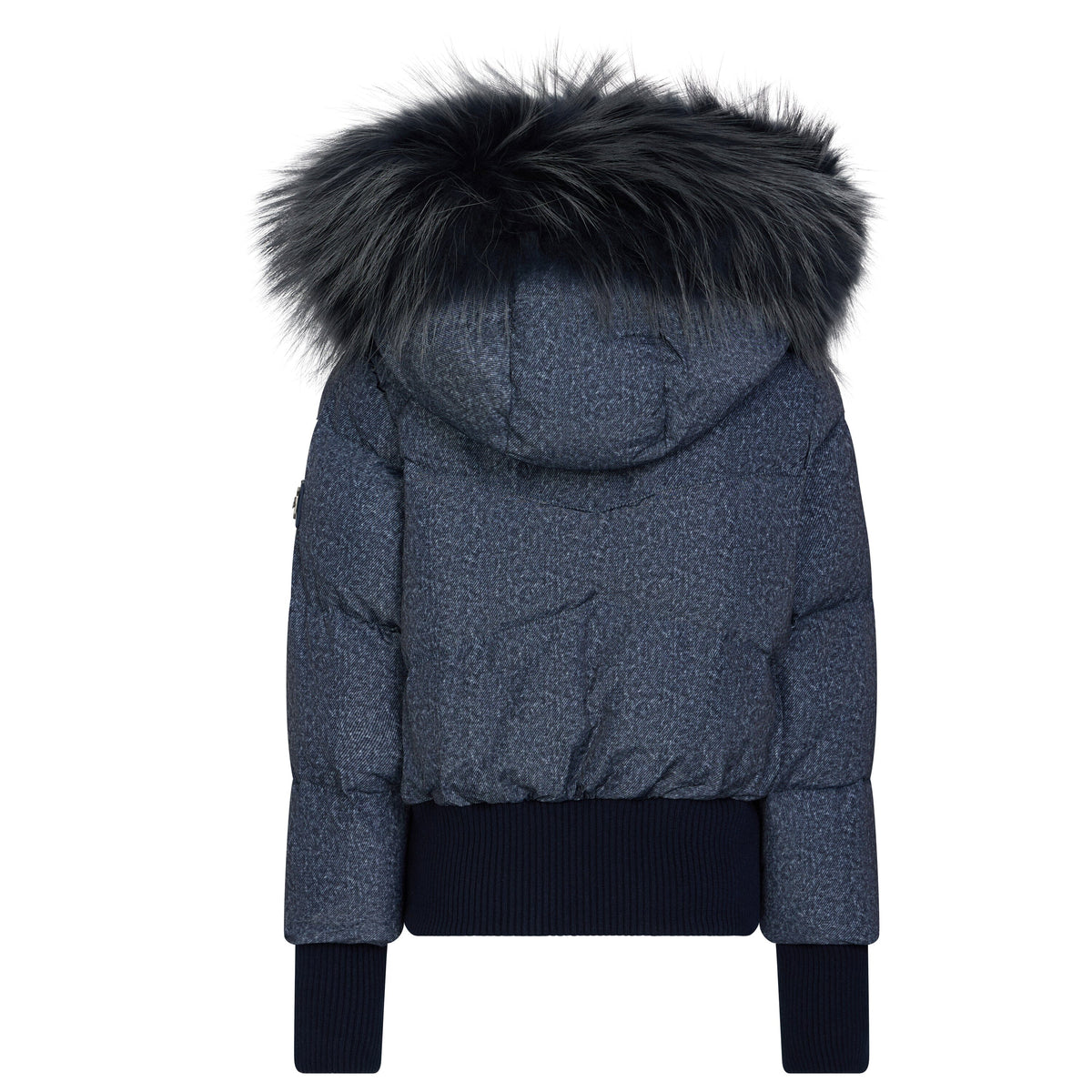 The Horizon Girl's Tall Waistband Coat - Dark Denim Coat IBIS Outerwear