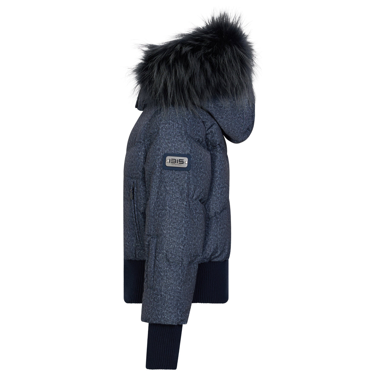 The Horizon Girl's Tall Waistband Coat - Dark Denim Coat IBIS Outerwear