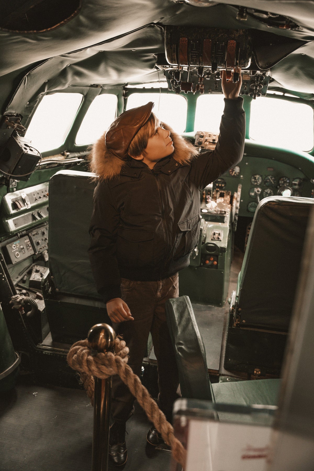 The Northbound Boys' Bomber with Shoulder Flaps - Black Coat IBIS Outerwear