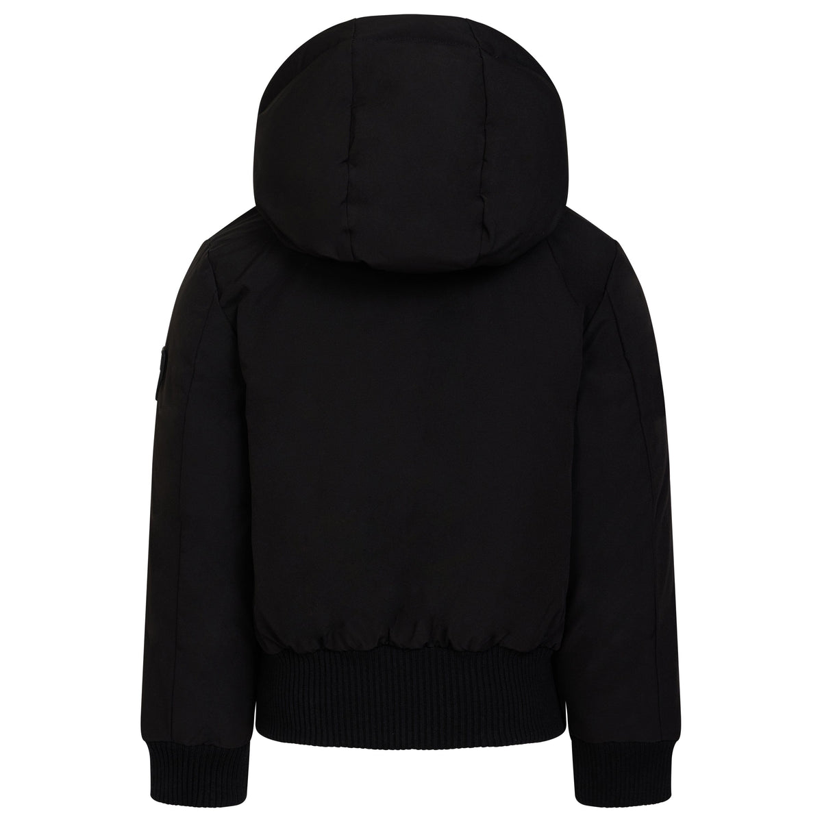 The Northbound Boys' Bomber with Shoulder Flaps - Black - No Fur Coat IBIS Outerwear