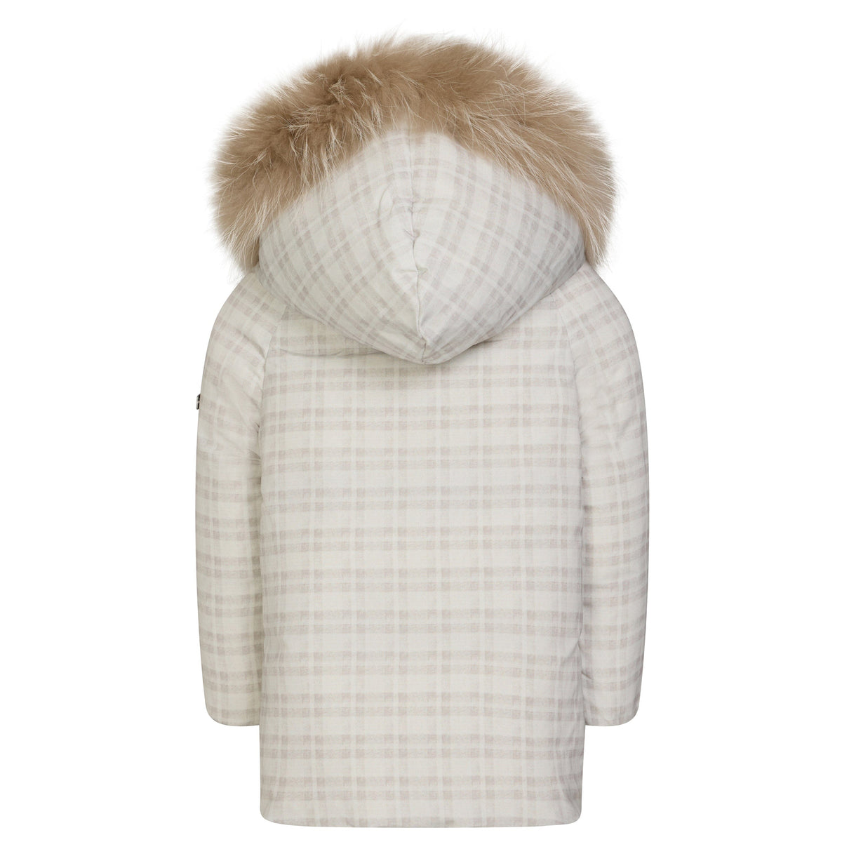 The Stride Toddler Coat - Taupe Plaid Coat IBIS Outerwear
