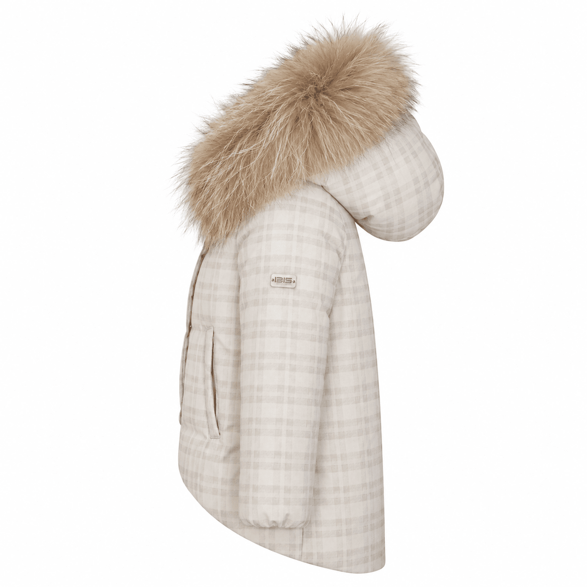 The Stride Toddler Coat - Taupe Plaid Coat IBIS Outerwear