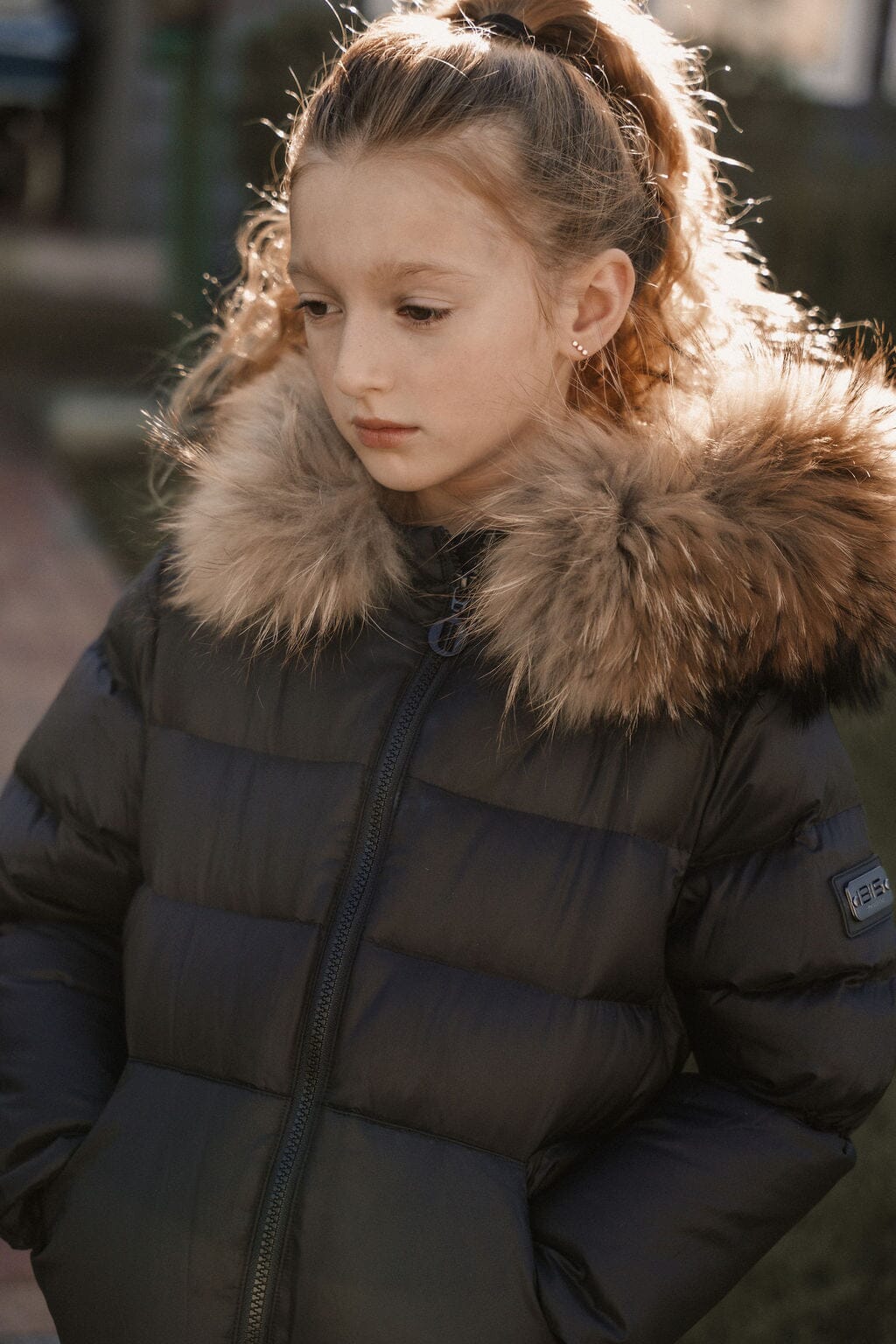 The Waypoint Girls Peplum Coat - Black Coat IBIS Outerwear