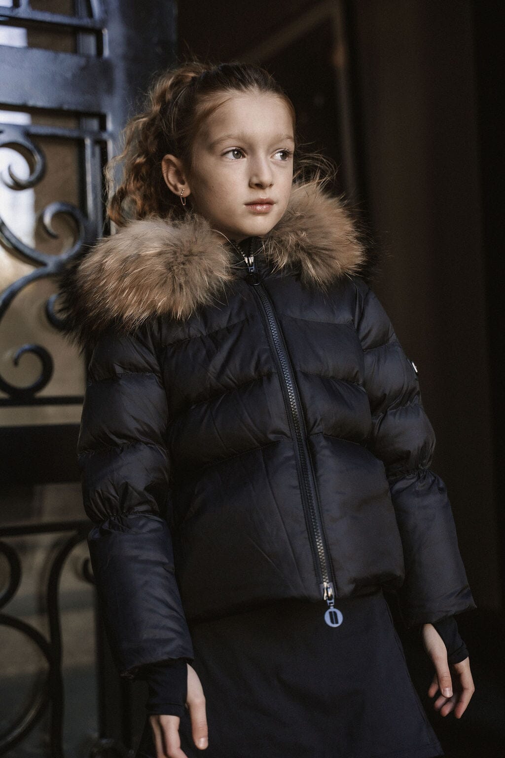 The Waypoint Girls Peplum Coat - Black Coat IBIS Outerwear
