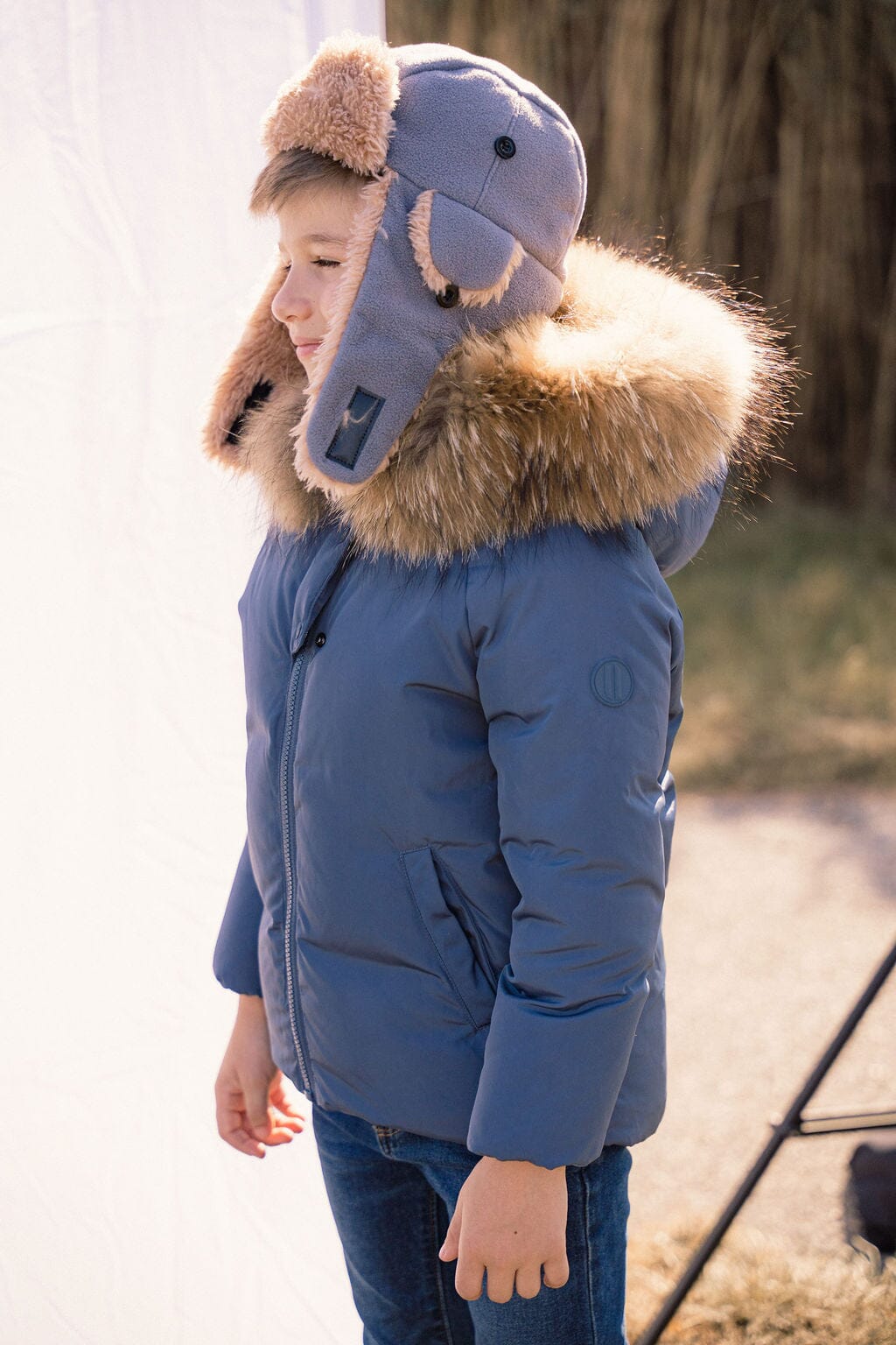 Verse Toddler Down Coat - Off Blue Coat IBIS Outerwear
