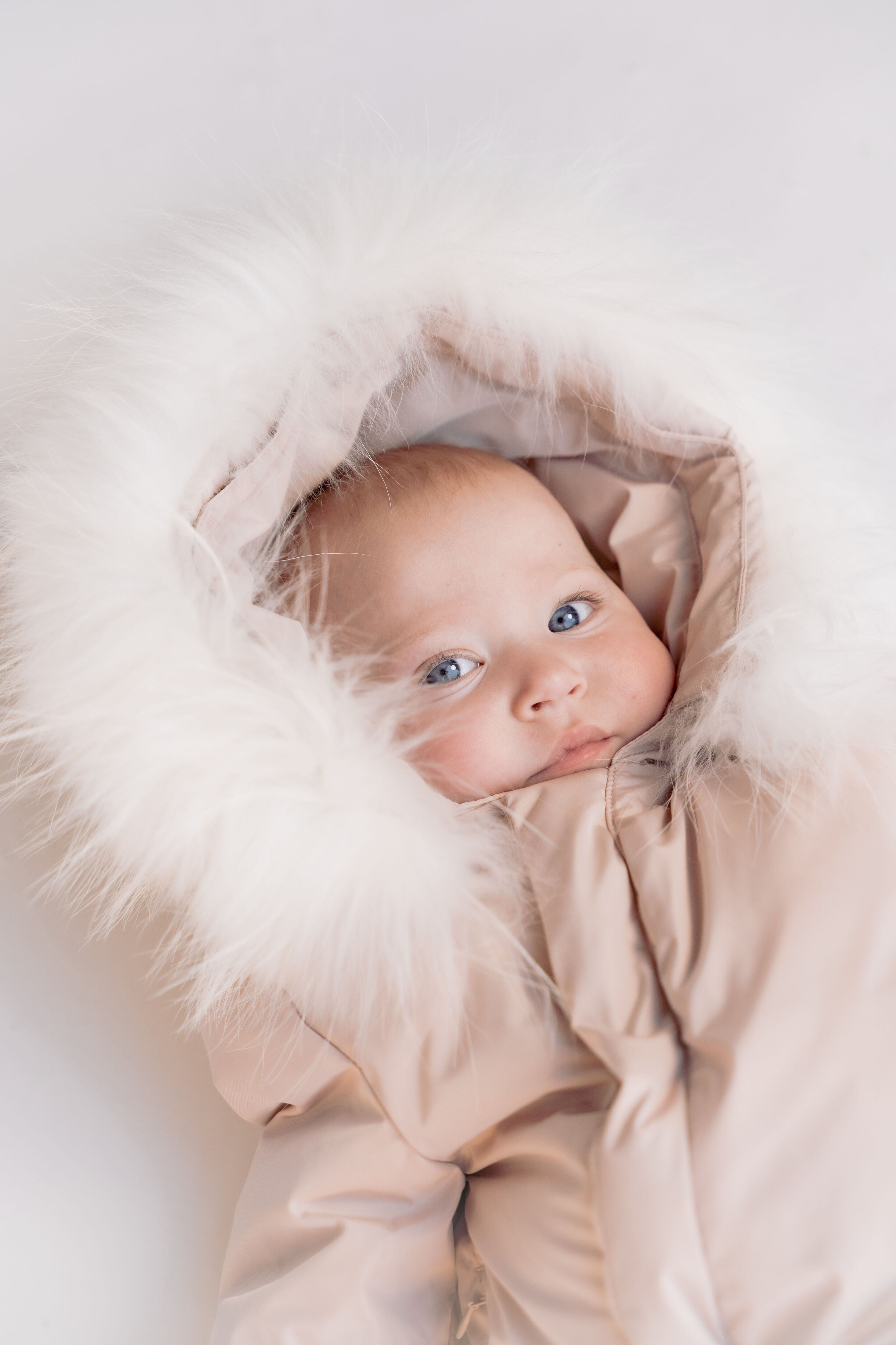 Cosmo Baby Down Coat w/ Foot Sack - Blush Pink