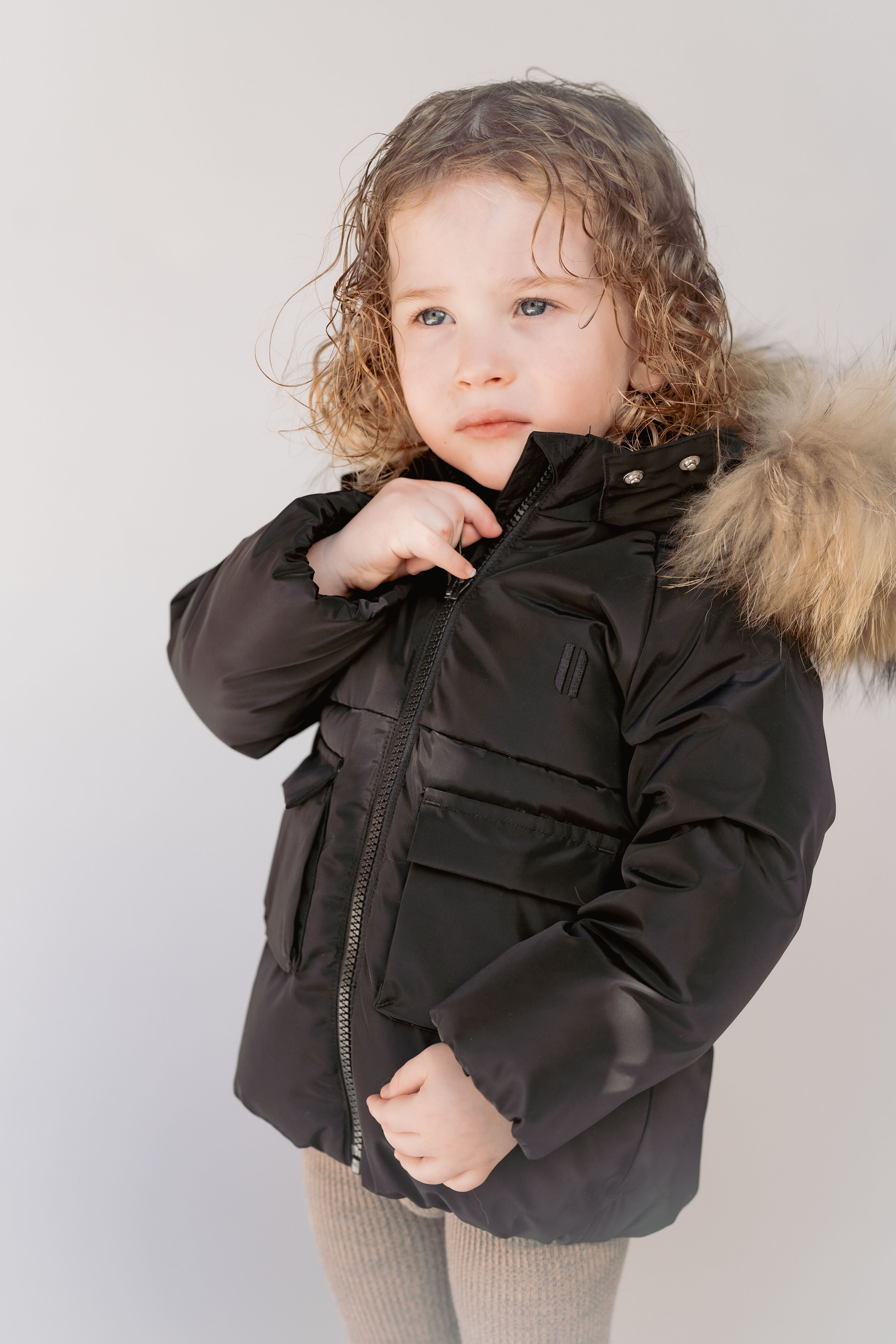 Skyline Toddler Down Coat - Jet Black